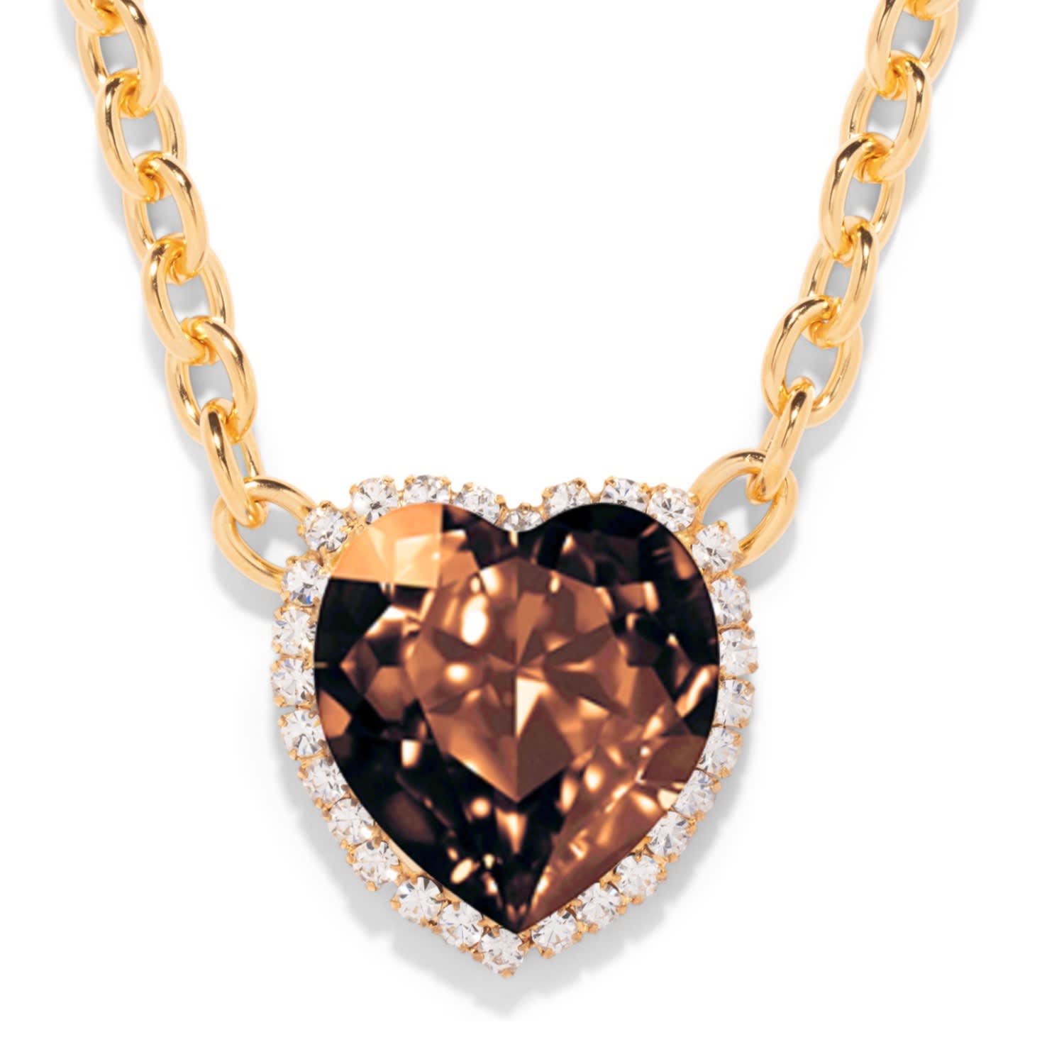 The Pink Reef G Ocean Necklace In Smoke Topaz