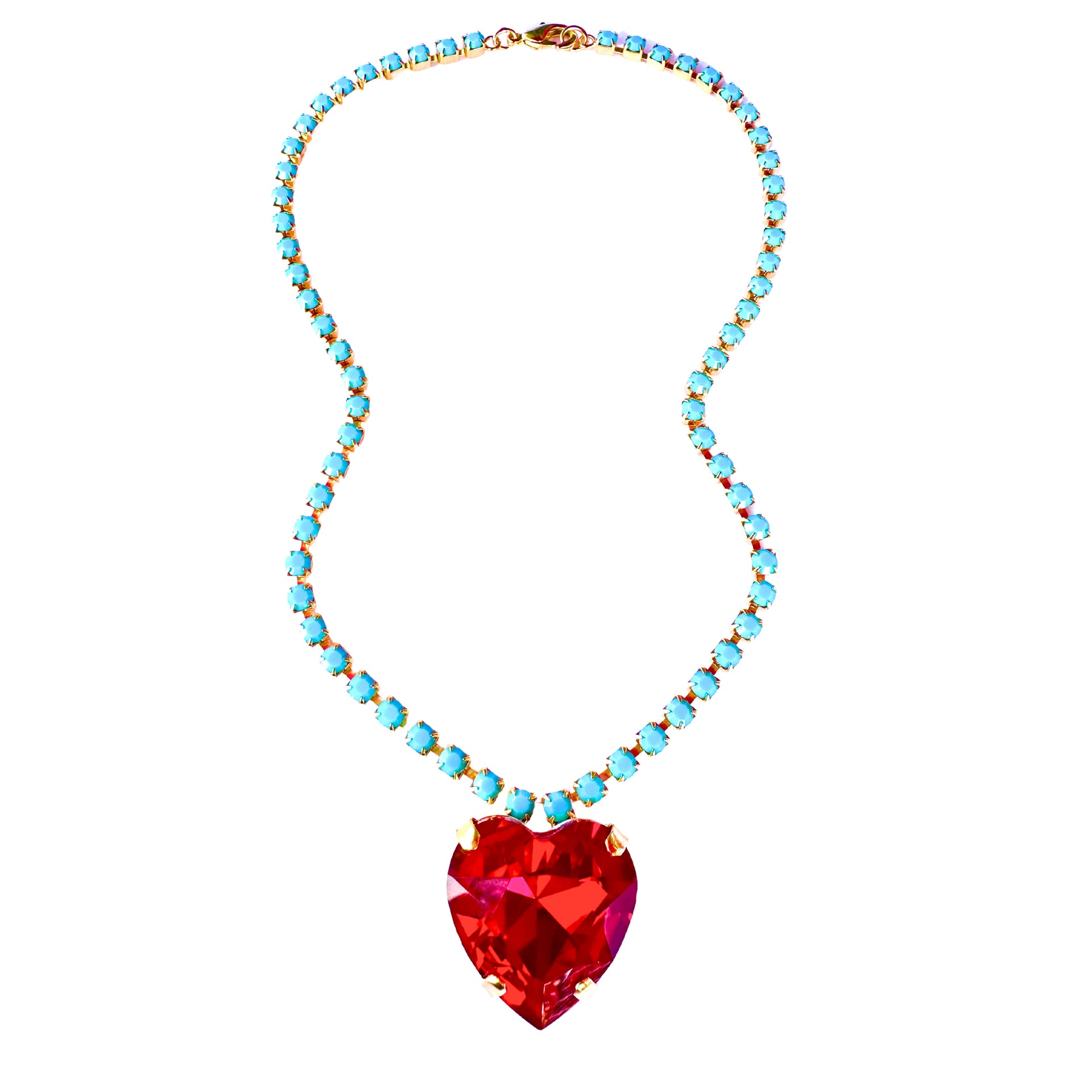 Heart Of The Ocean Necklace In Ruby