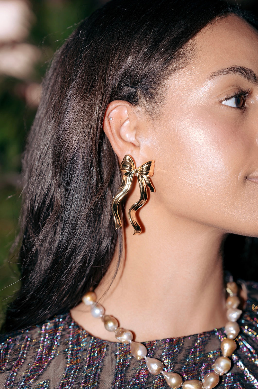 The Pink Reef Large Sculpted Bow Earrings