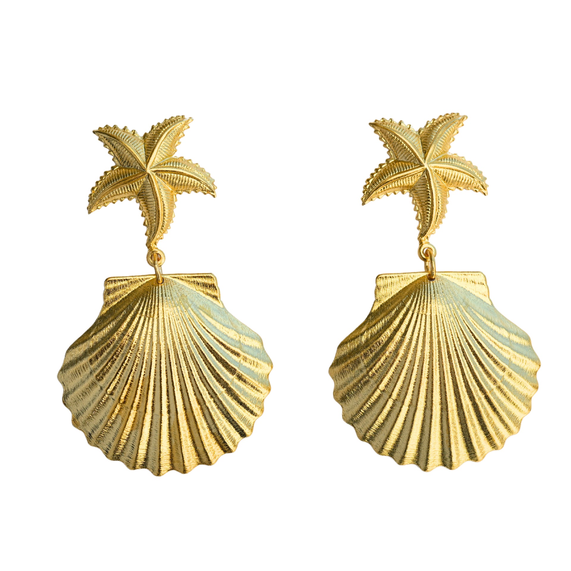 Small Starfish Shell Earring