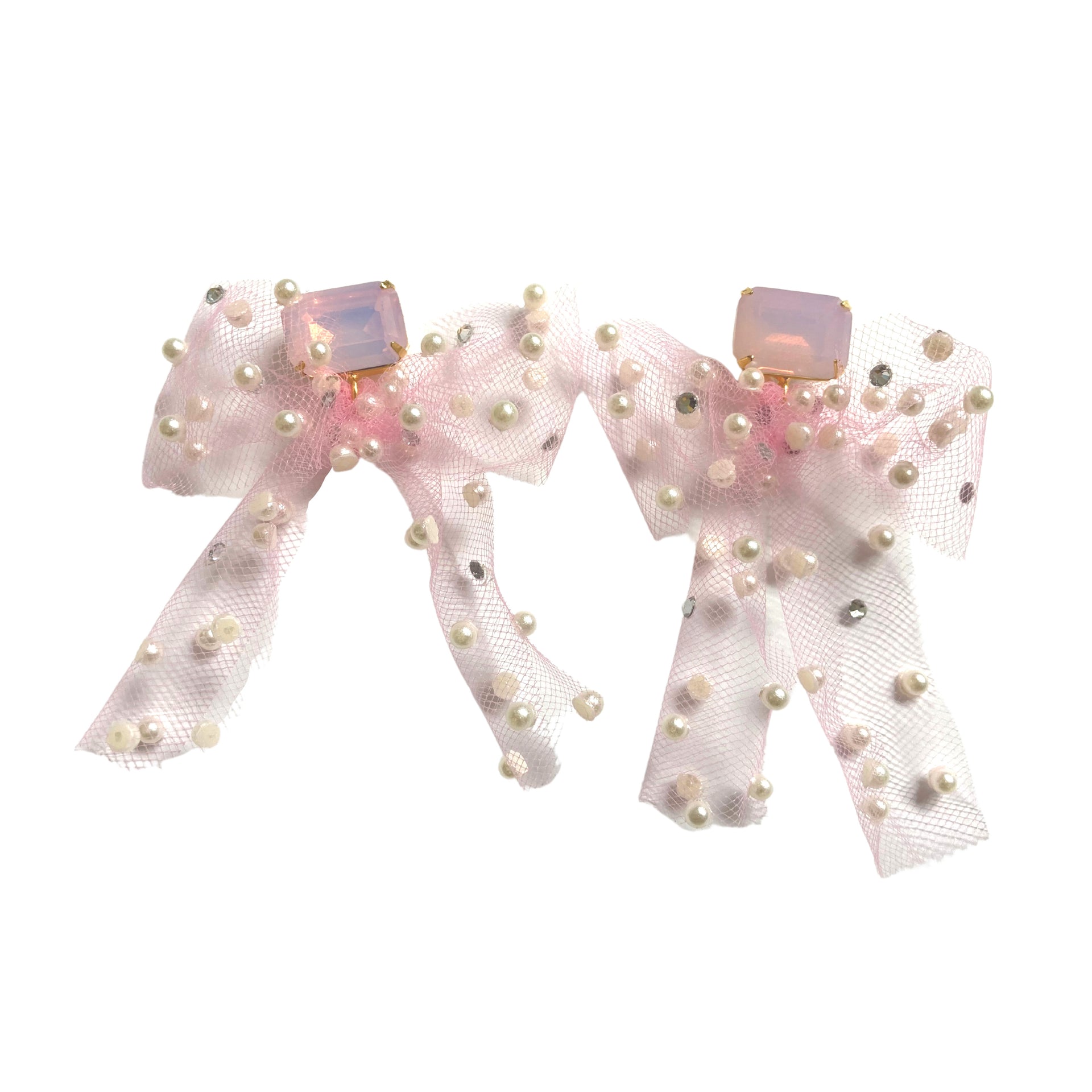 Tulle Bow In Pink