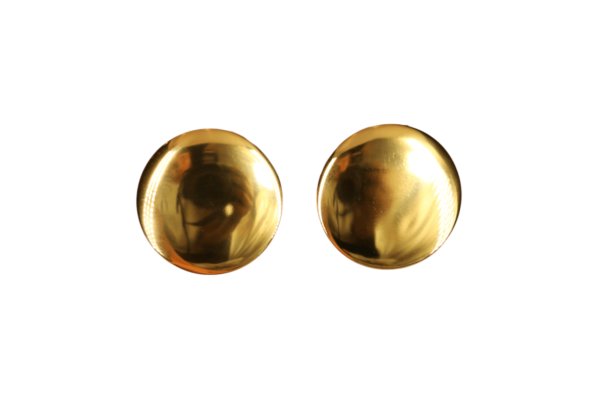 The Plain Disk In Gold - Pierced