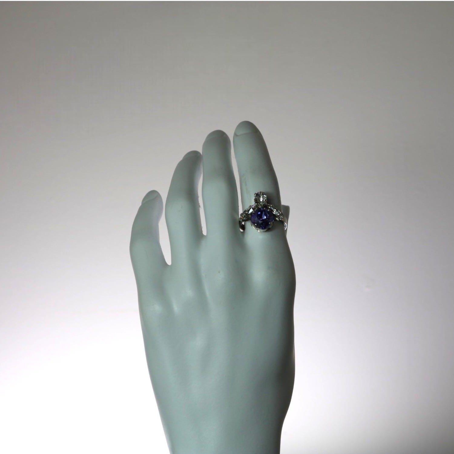 The Purple Bee Ring In Platinum