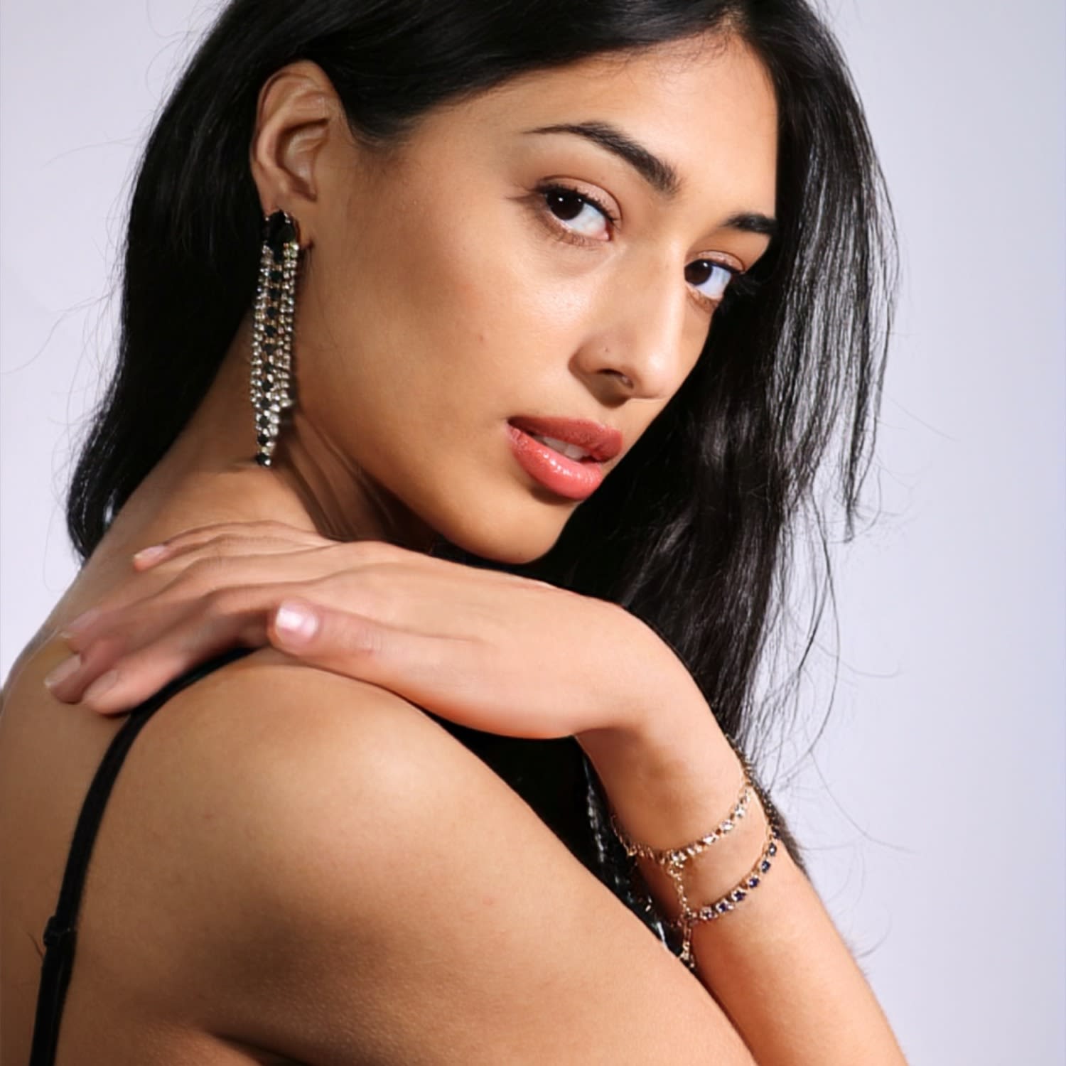 The Purple Tennis Bracelet In Platinum