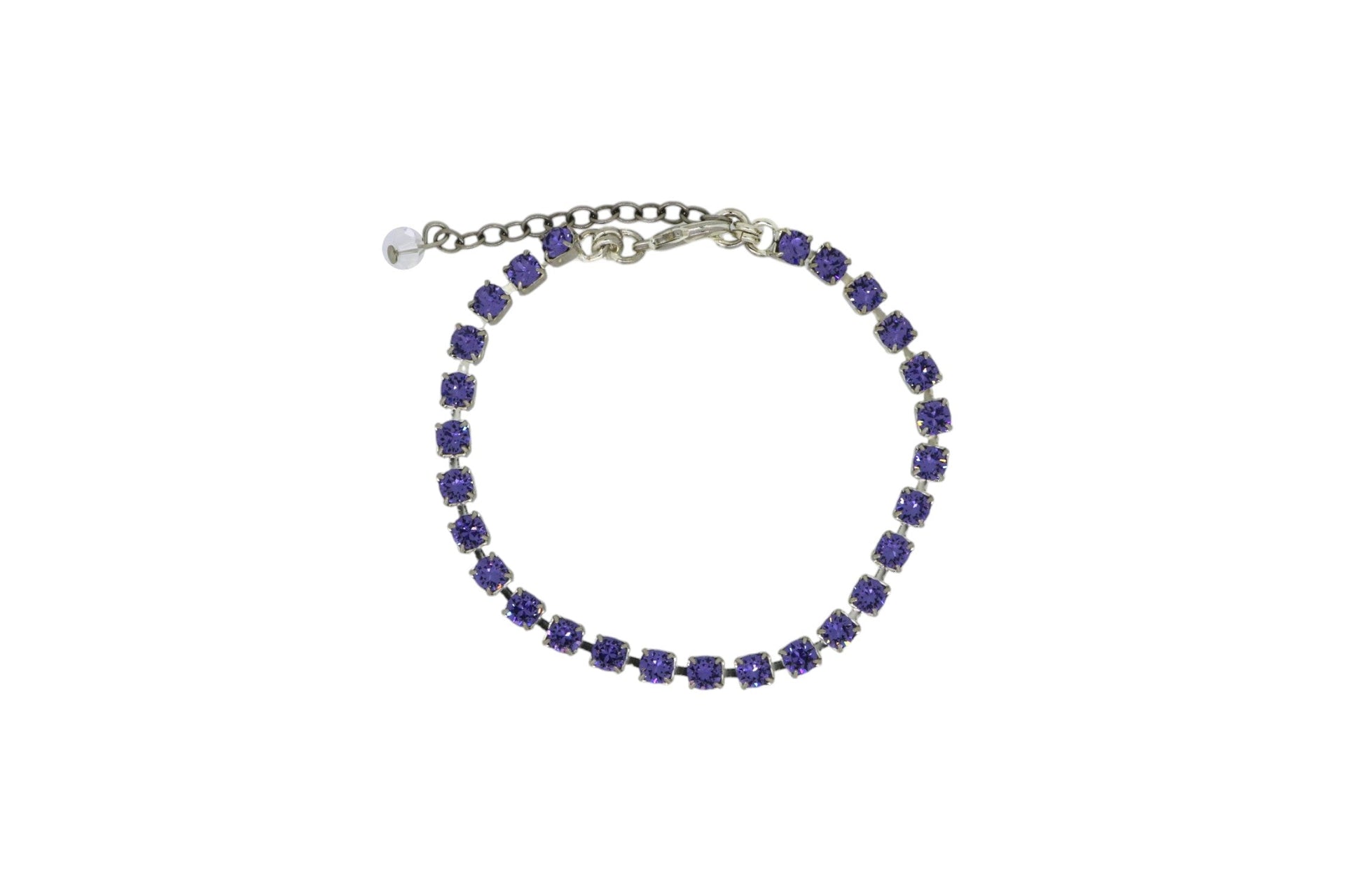 The Purple Tennis Bracelet In Platinum