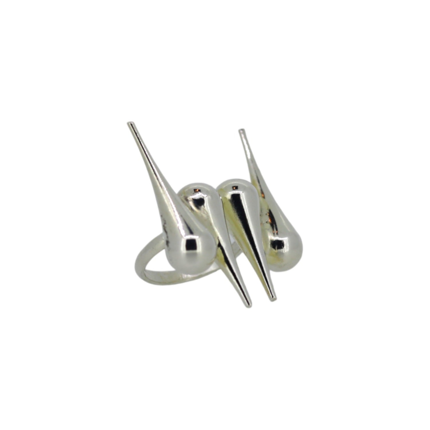 The Quad Ring In Silver