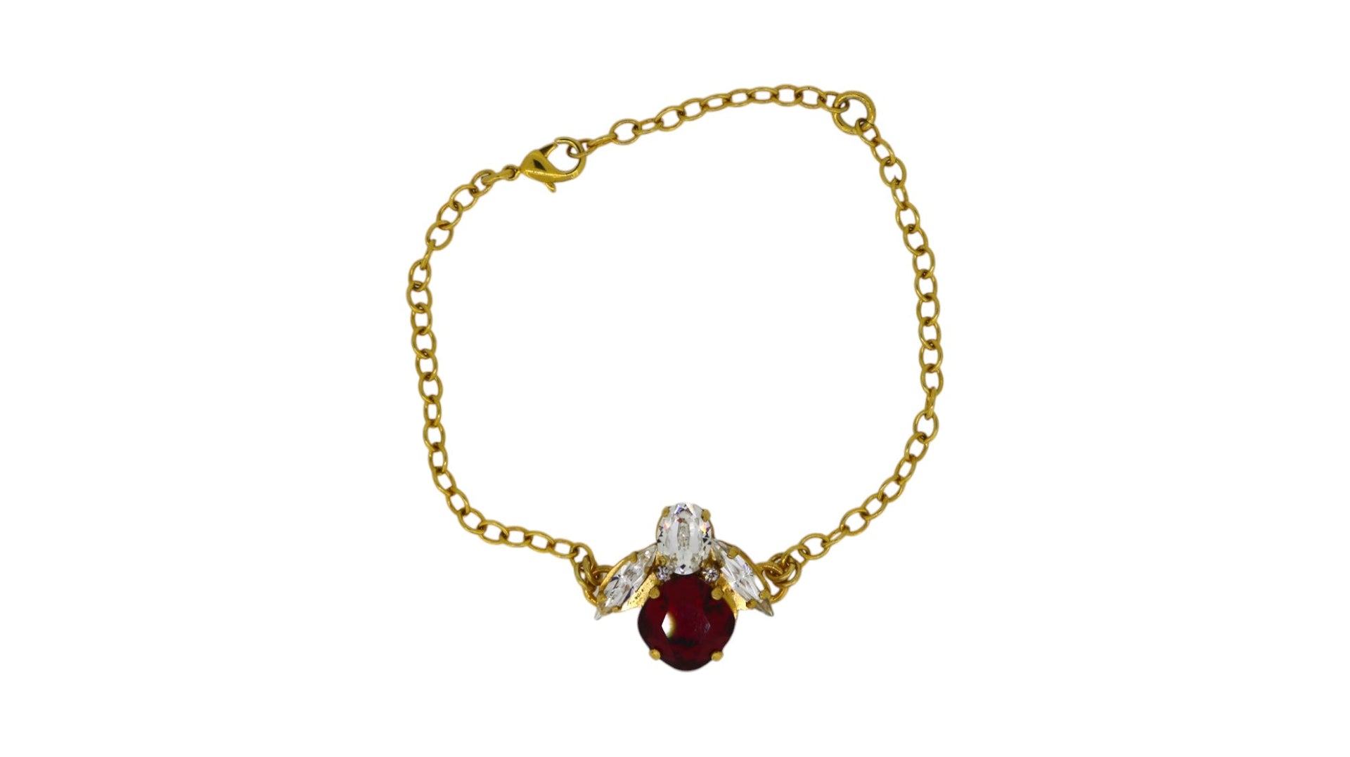 The Red Bee Bracelet In Gold