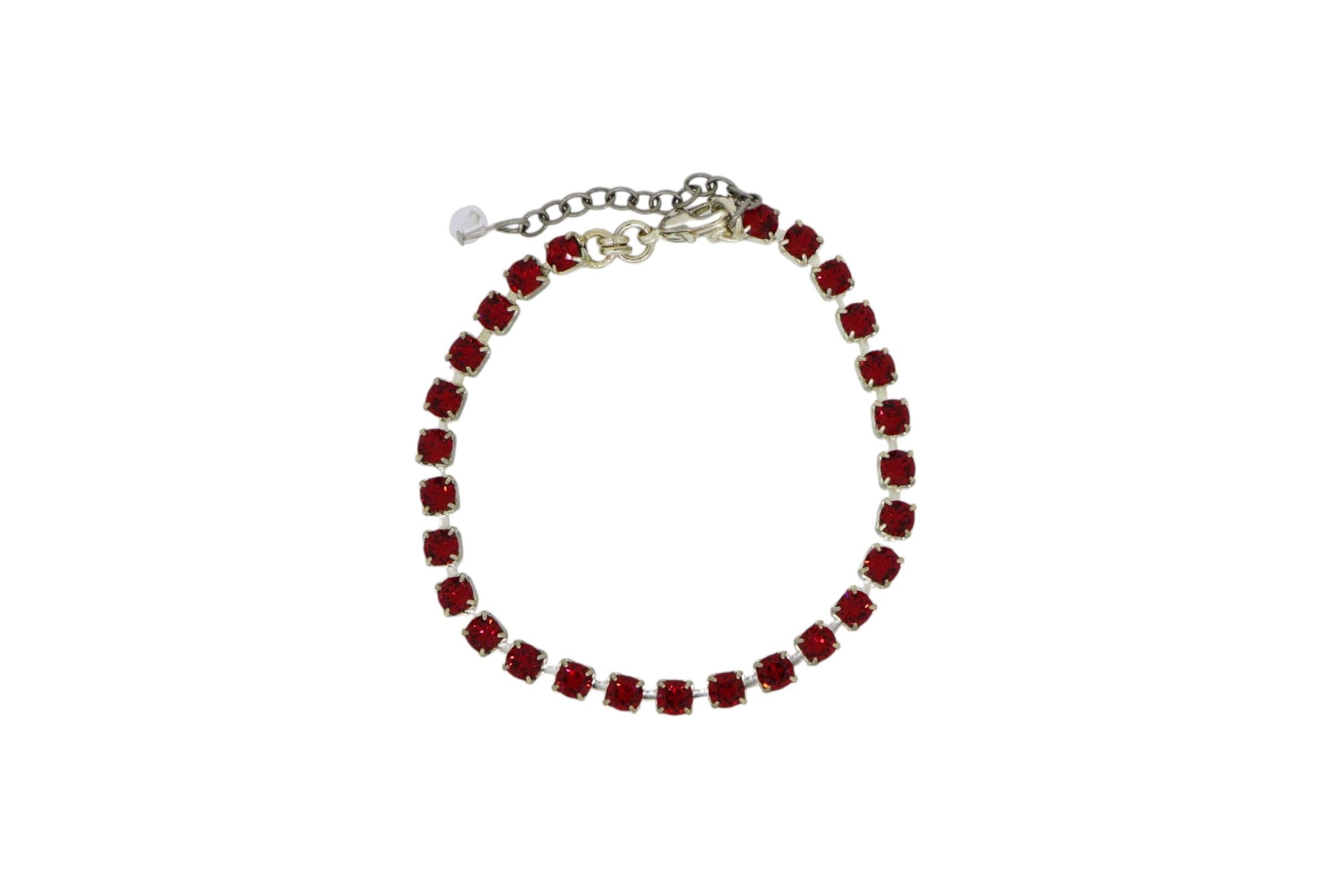The Red Tennis Bracelet In Platinum