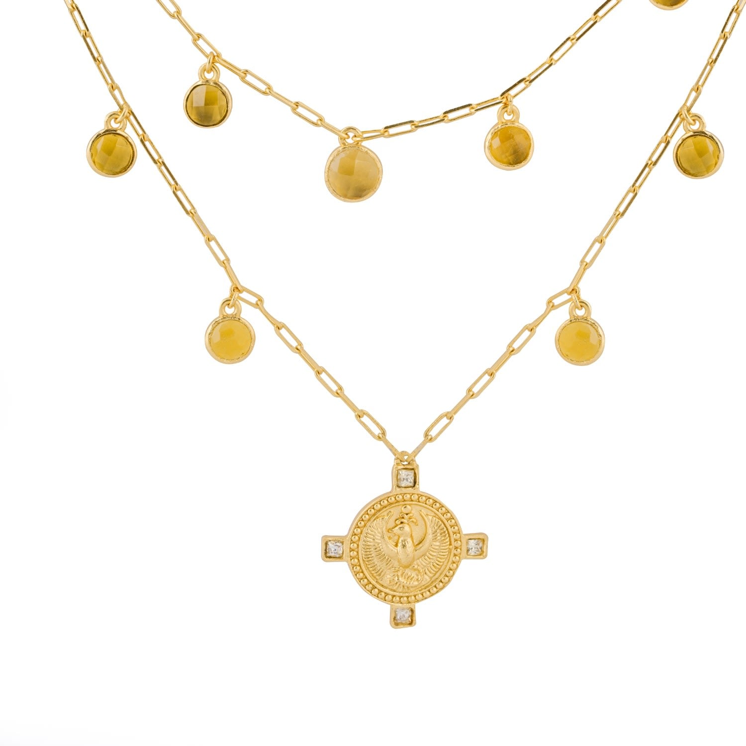 The Scorpio Zodiac Amulet Necklace In Gold