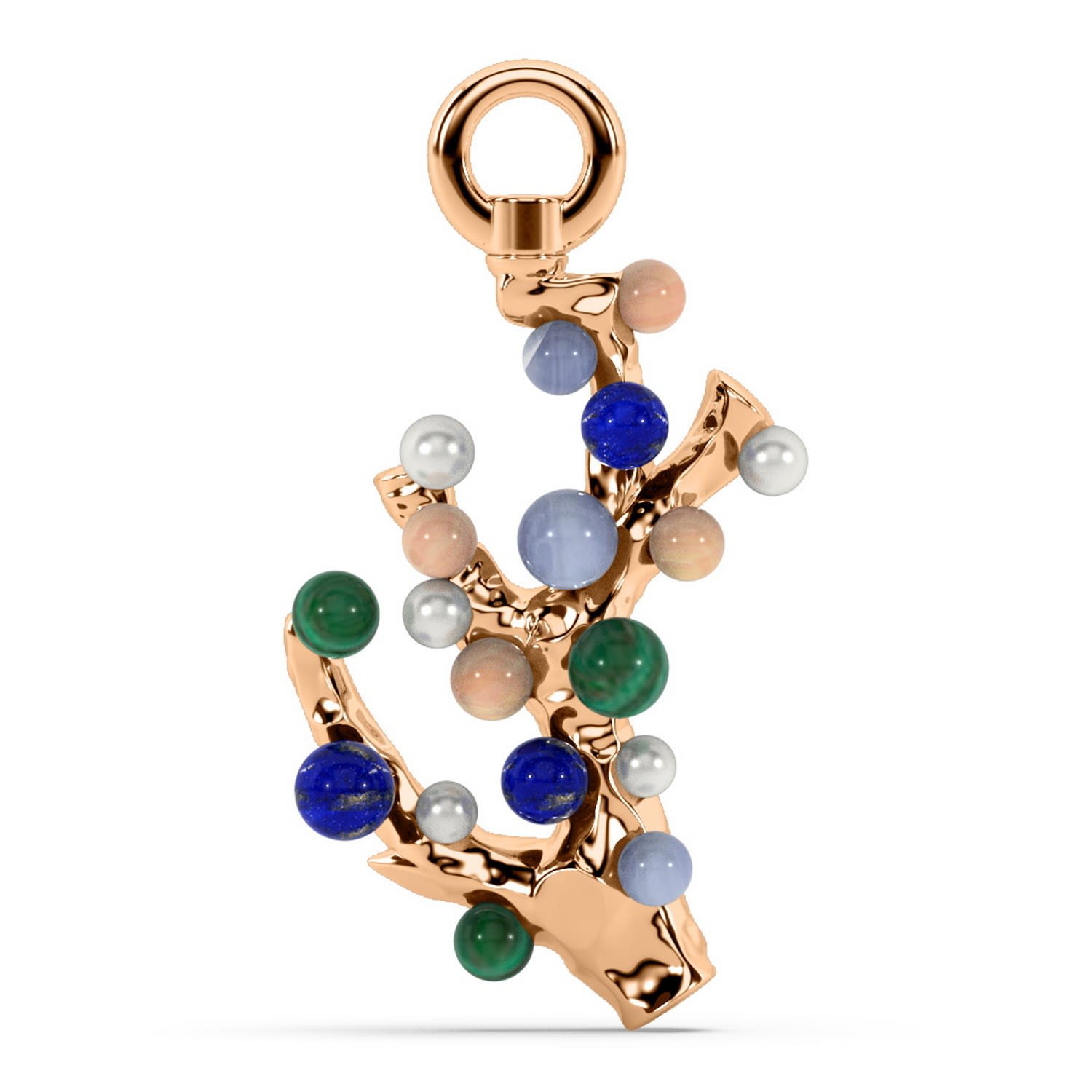 The Sea Hive Charm - Coral Charm - Rose Gold