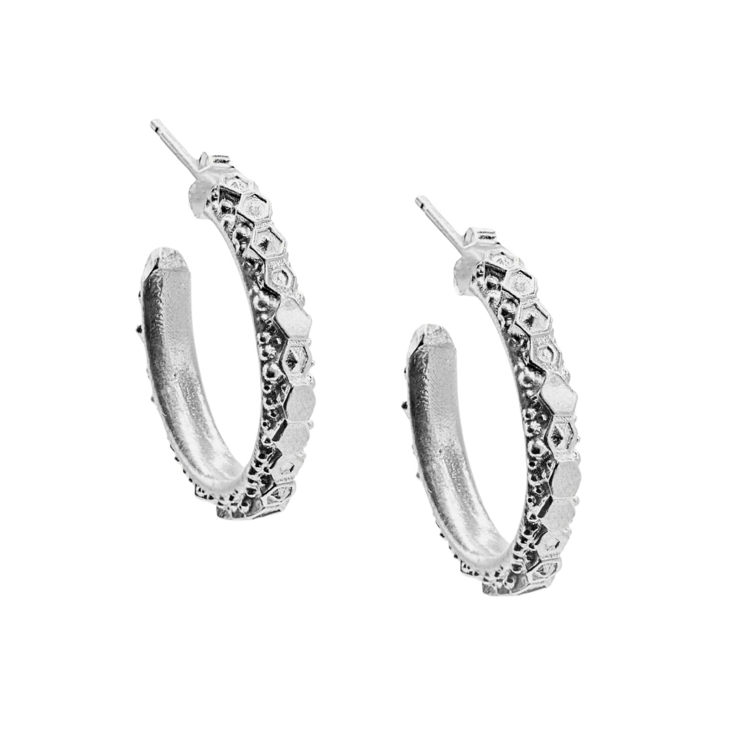 The Silver Hebe Hoops