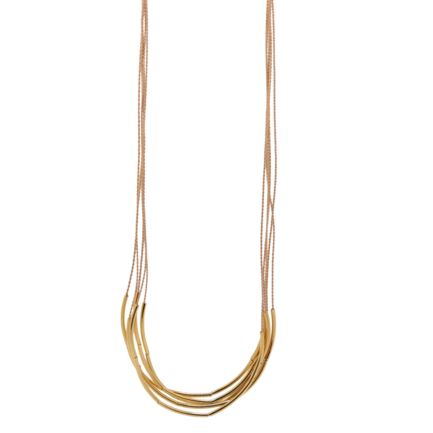 The Single Buriti Natural Fiber Long Necklace