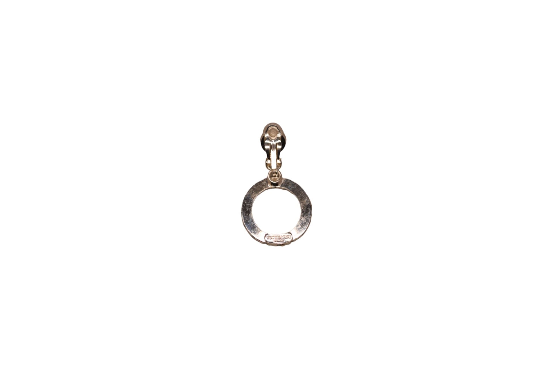 The Small Clear Hoop Earrings In Platinum - Clip