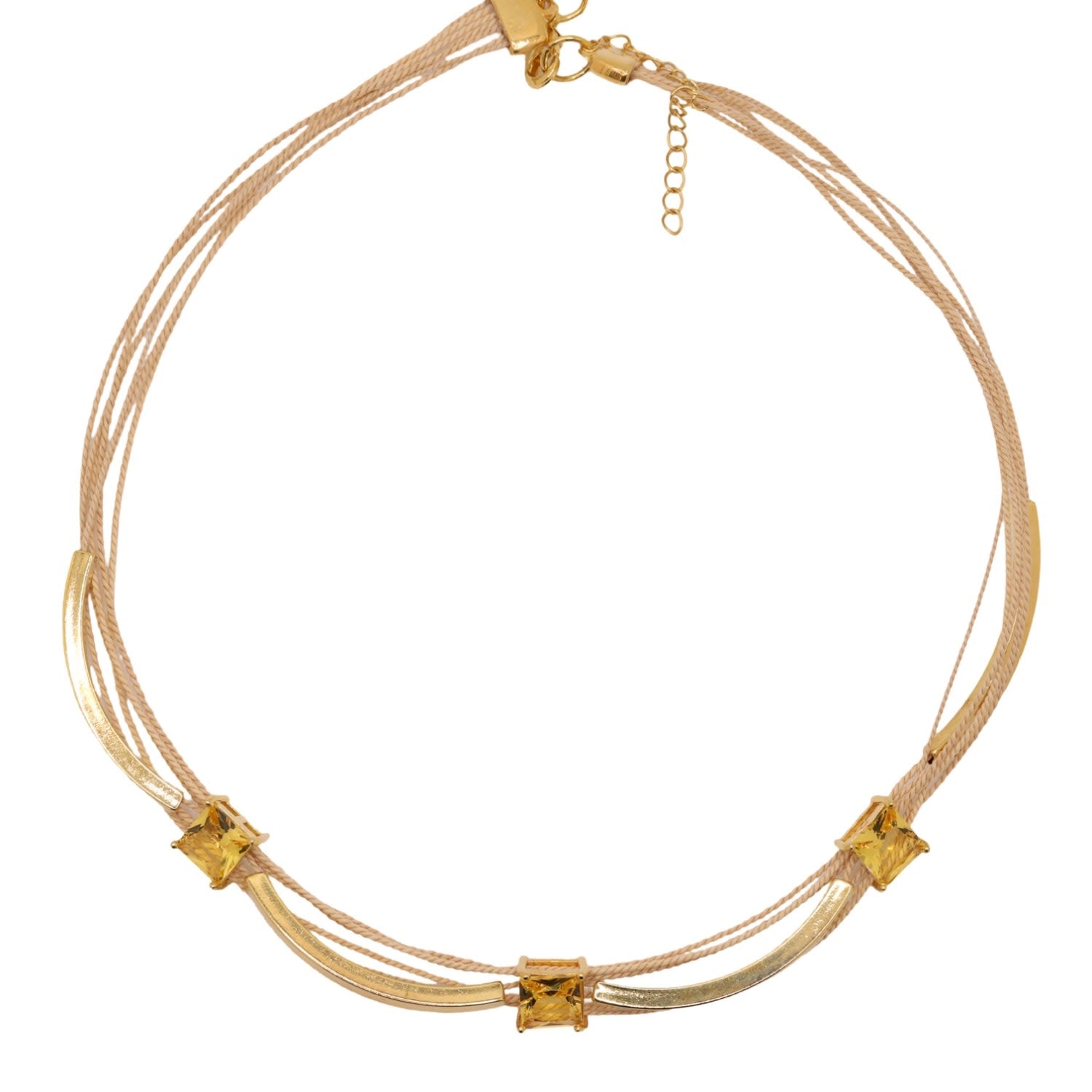 The Square Buriti Natural Fiber Necklace