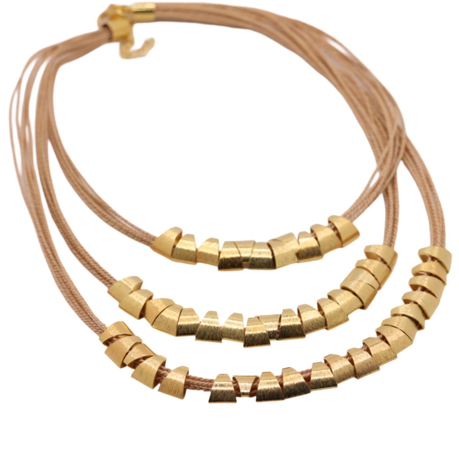 The Stones Layers Buriti Natural Fiber Necklace