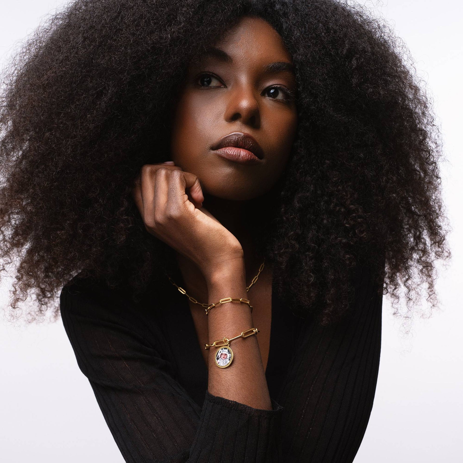 The Sweetest Photo Pendant Bracelet in 18K Gold Vermeil - Image bracelet