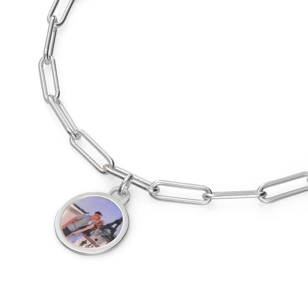 The Sweetest Photo Pendant Bracelet in Sterling Silver - photo inside bracelet