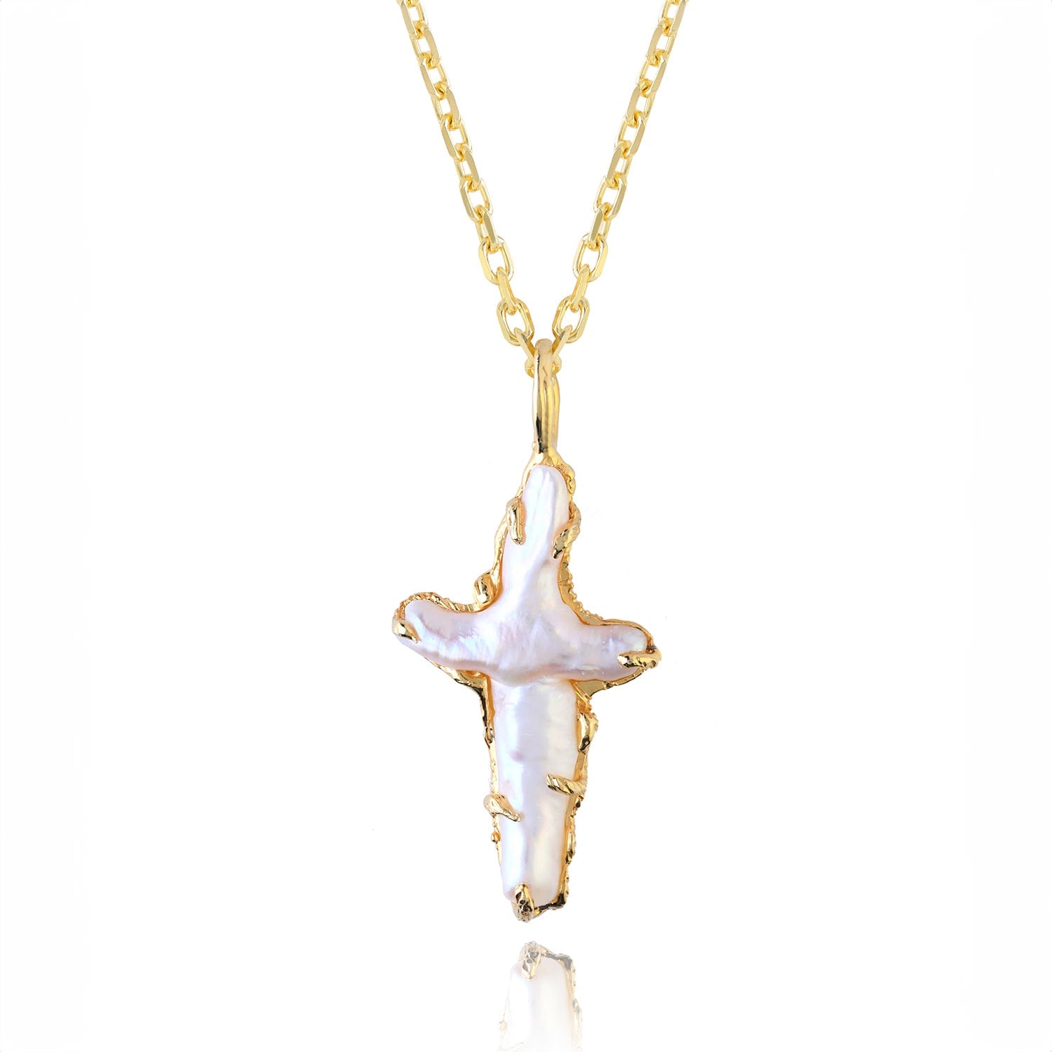 The Tethys Baroque Pearl Cross