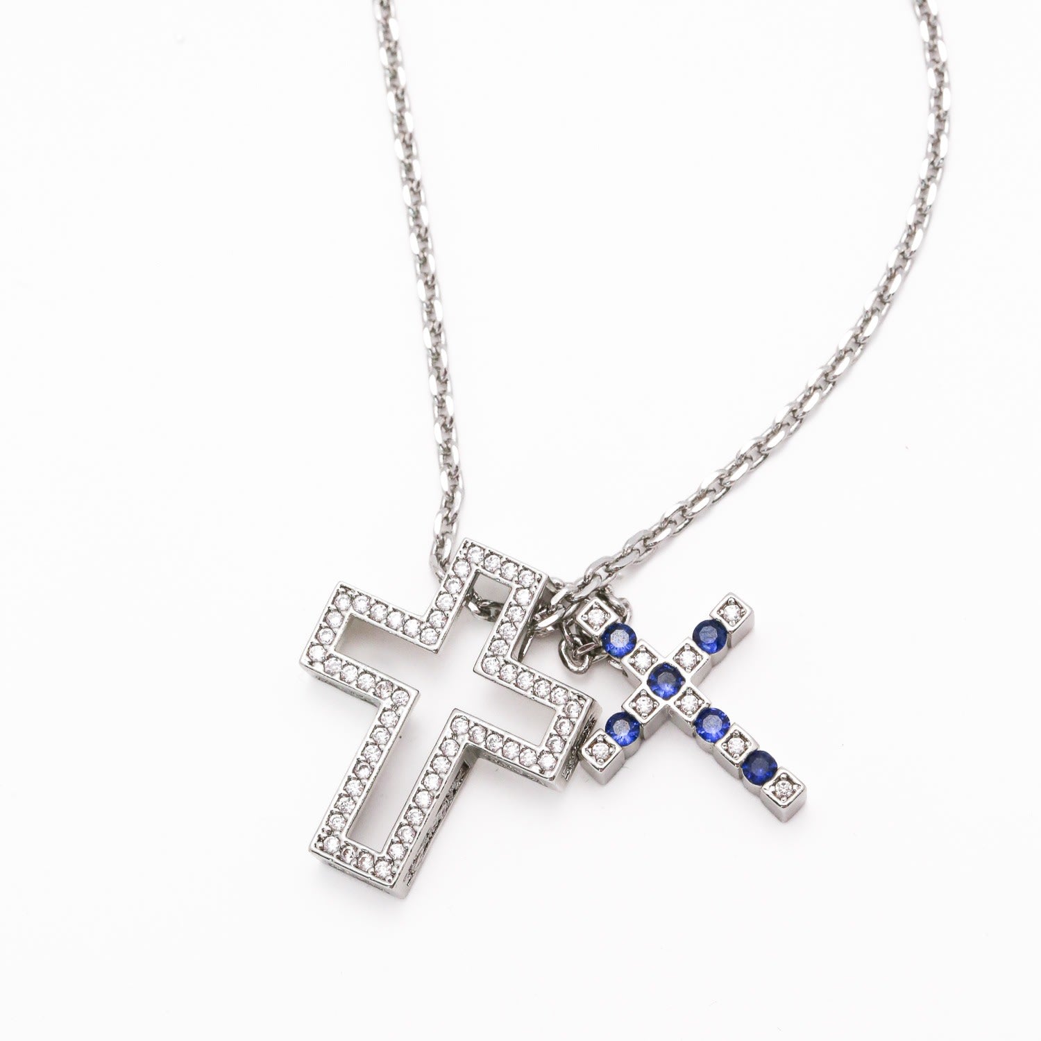 The Twin Cross Necklace