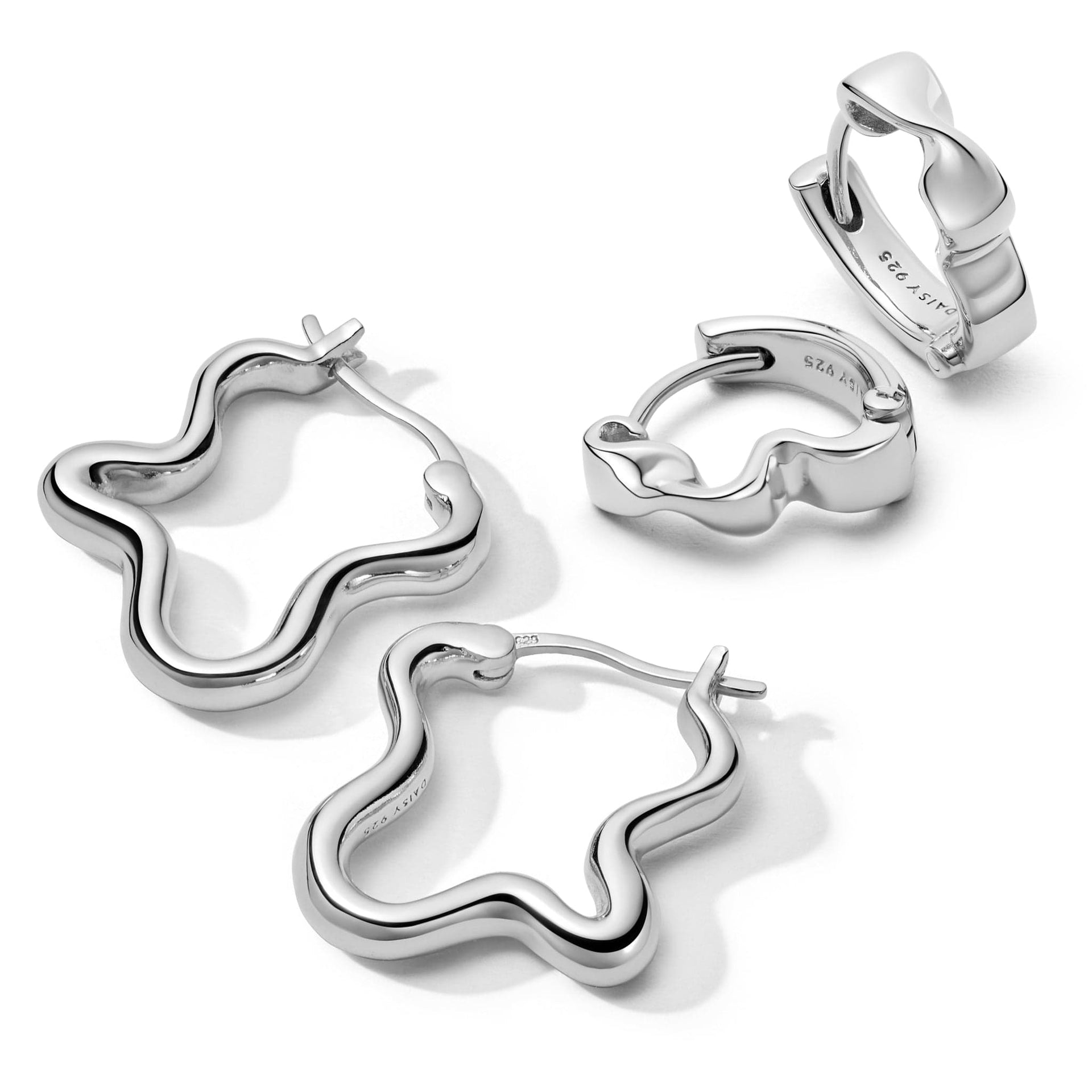 wavy-hoop-earring-stack-sterling-silver-daisy-london