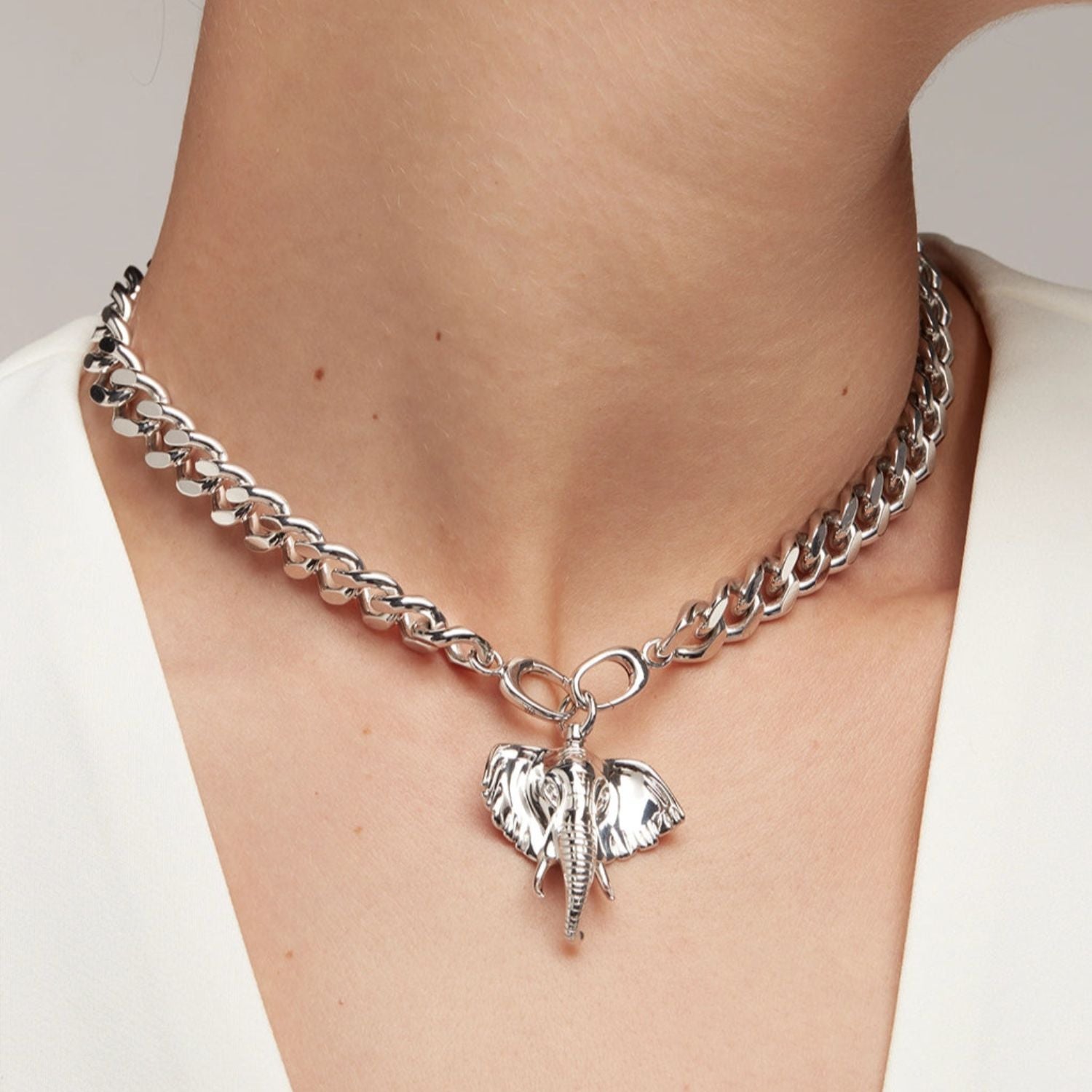 The Wild Haathi Charm - Elephant Charm - Rose Gold