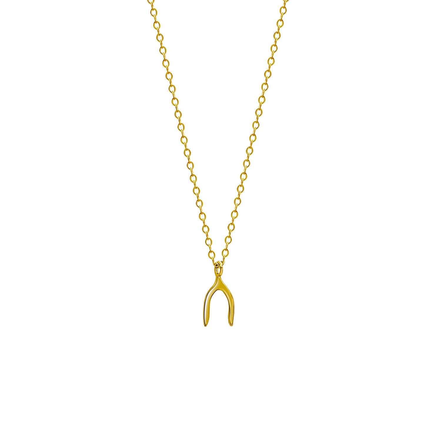 The Wishbone Gold Necklace