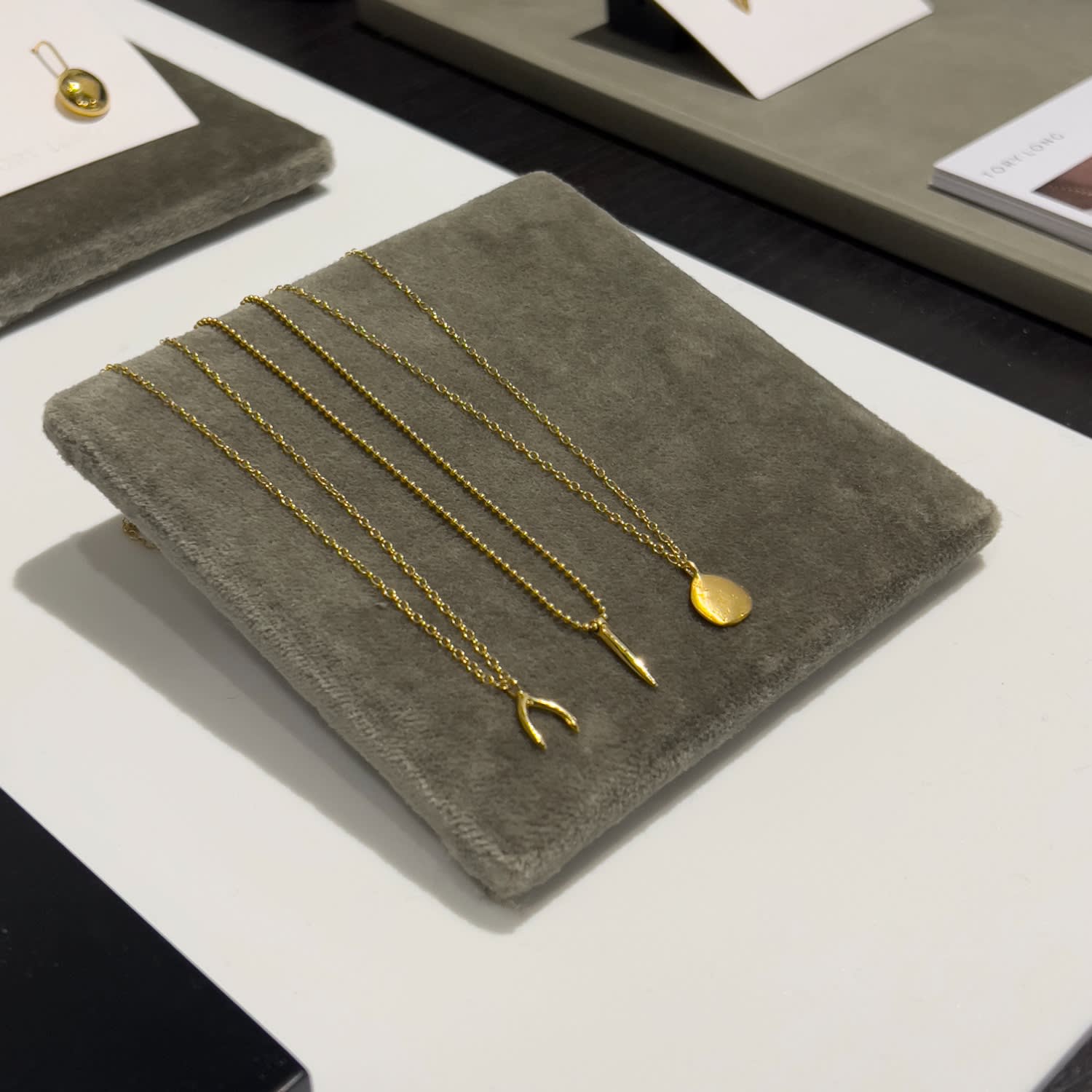 The Wishbone Silver Necklace