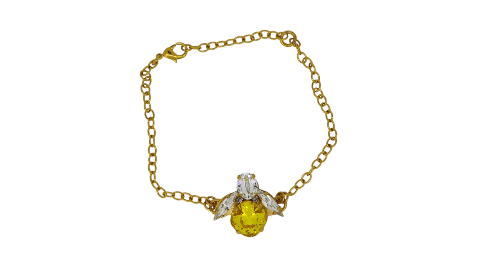 The Yellow Bee Bracelet In Gold