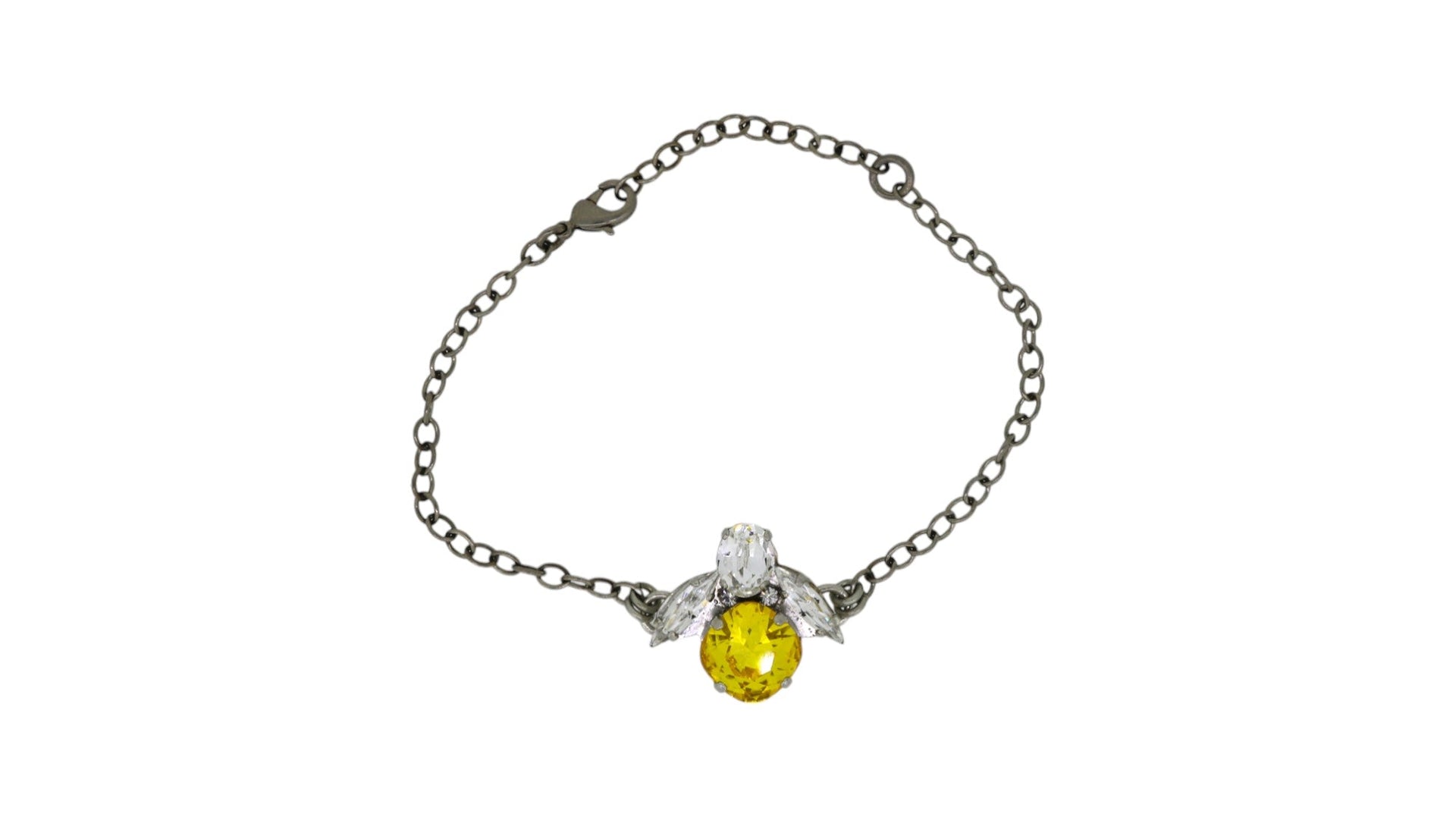 The Yellow Bee Bracelet In Platinum