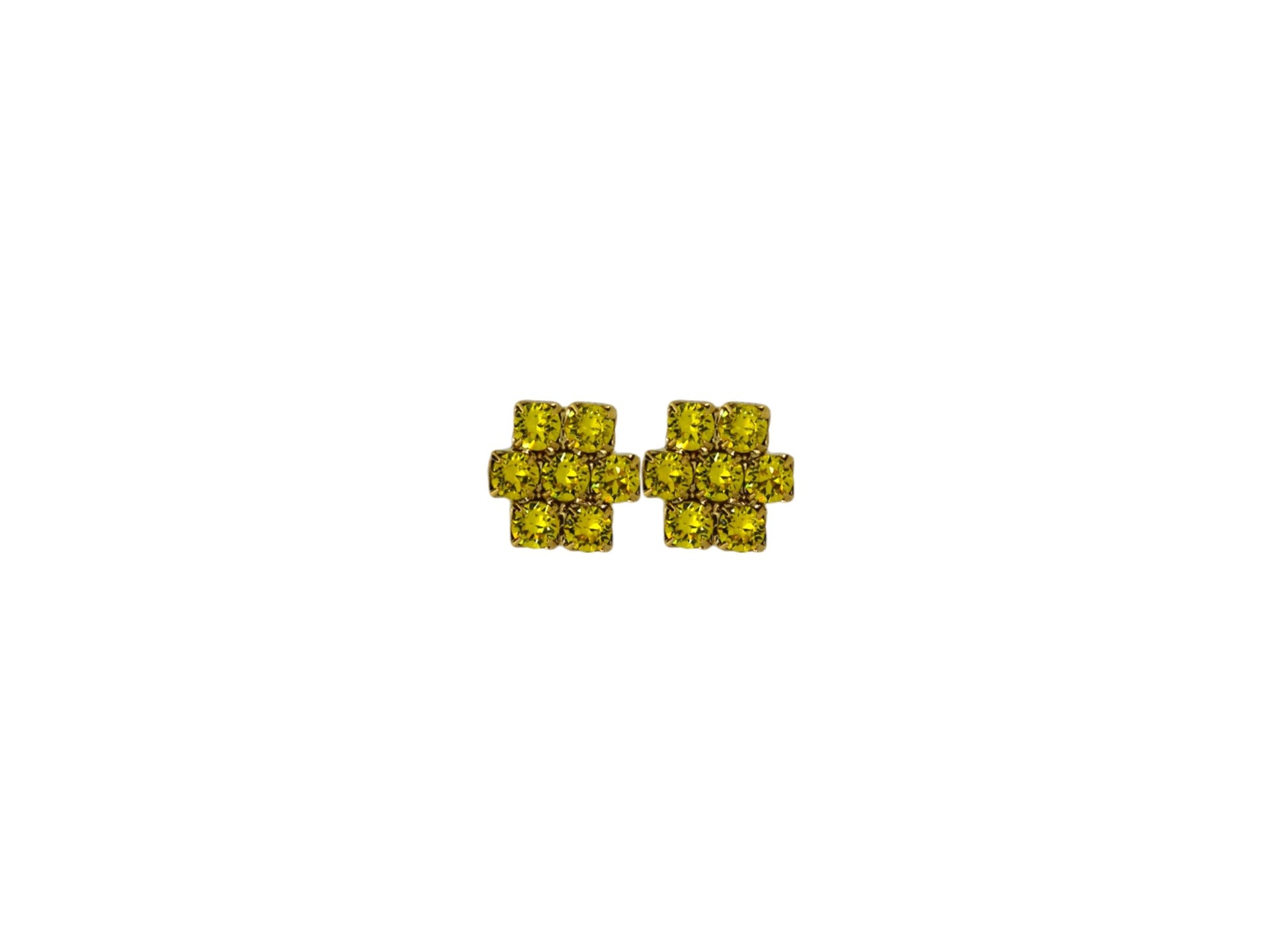 The Yellow Hive Earrings In Gold - Pierced