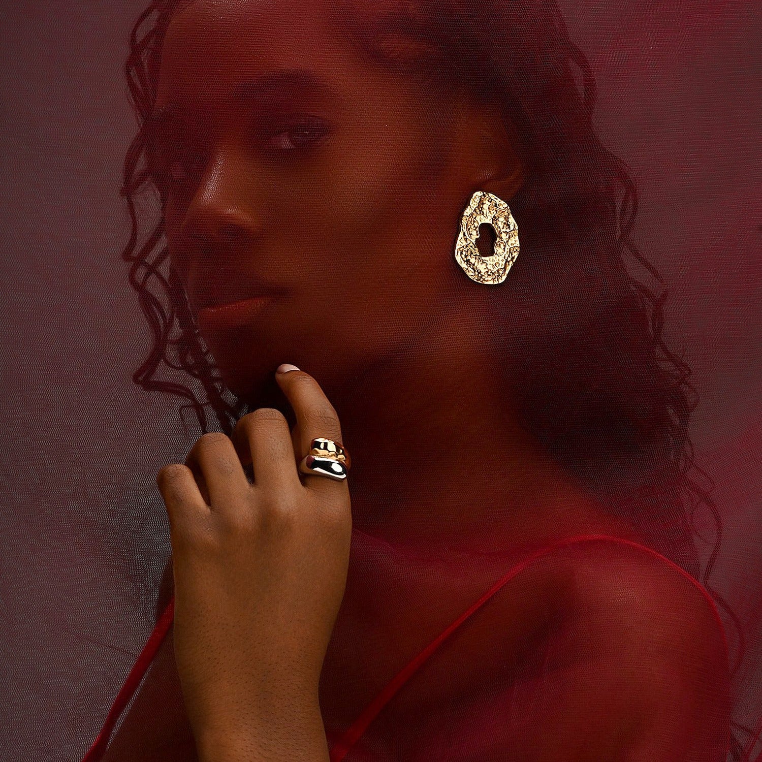 Theia Gold Hoop Earrings