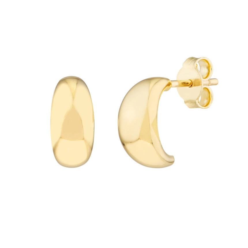 Thick Half Hoop Earrings