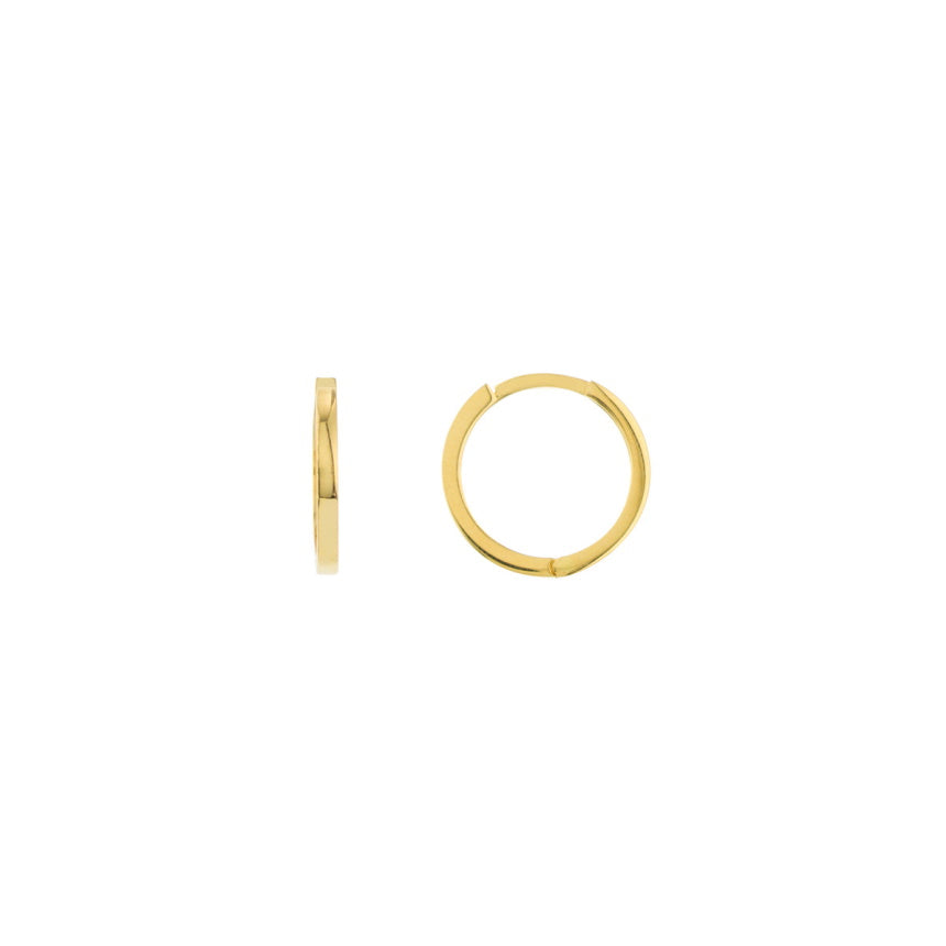 Thin Gold Huggie Earrings