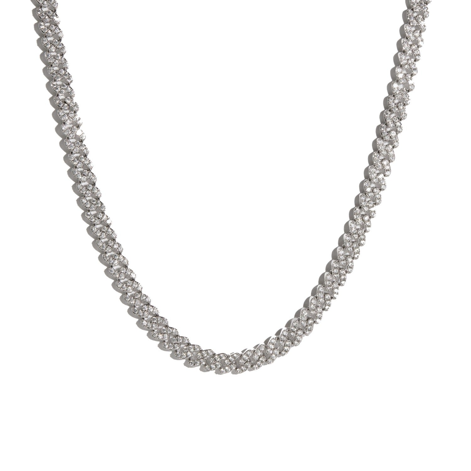 Thin Havana Necklace Silver