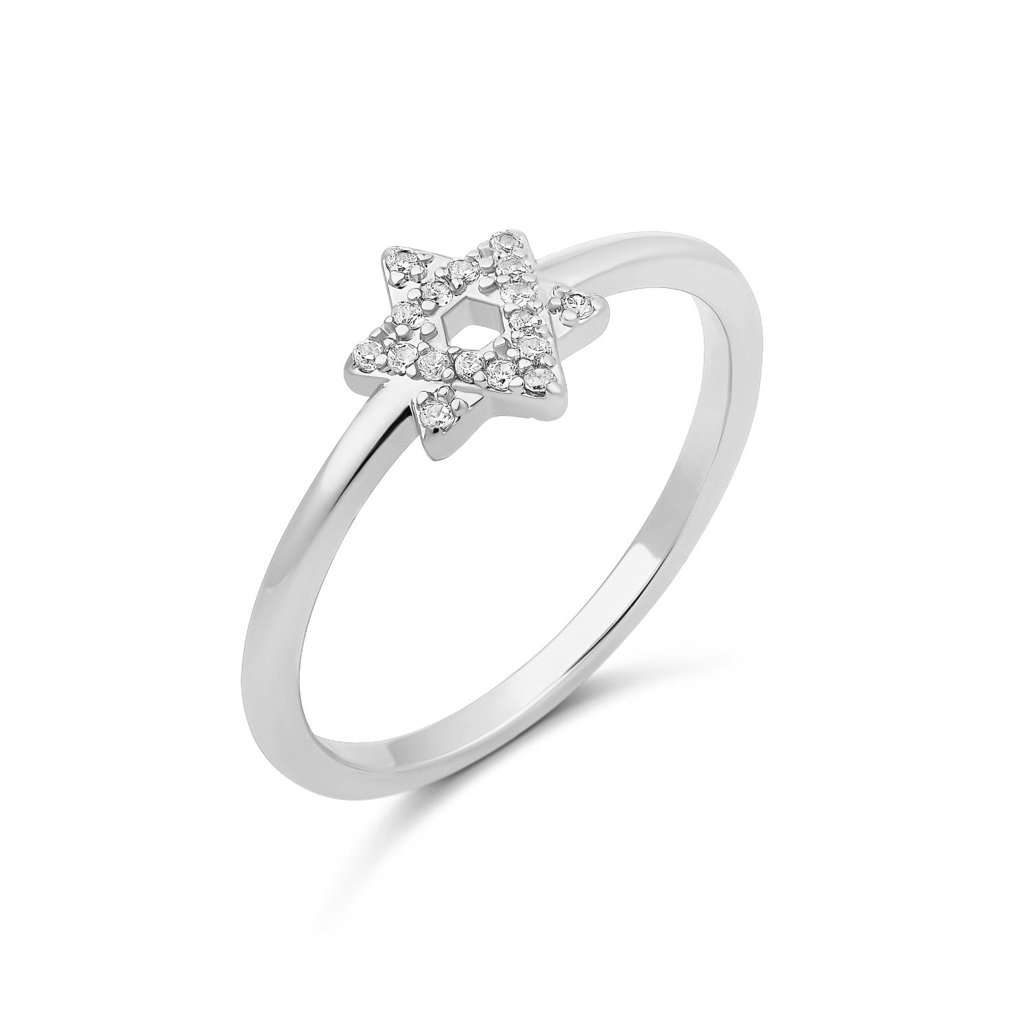 Thin Star Of David - Silver