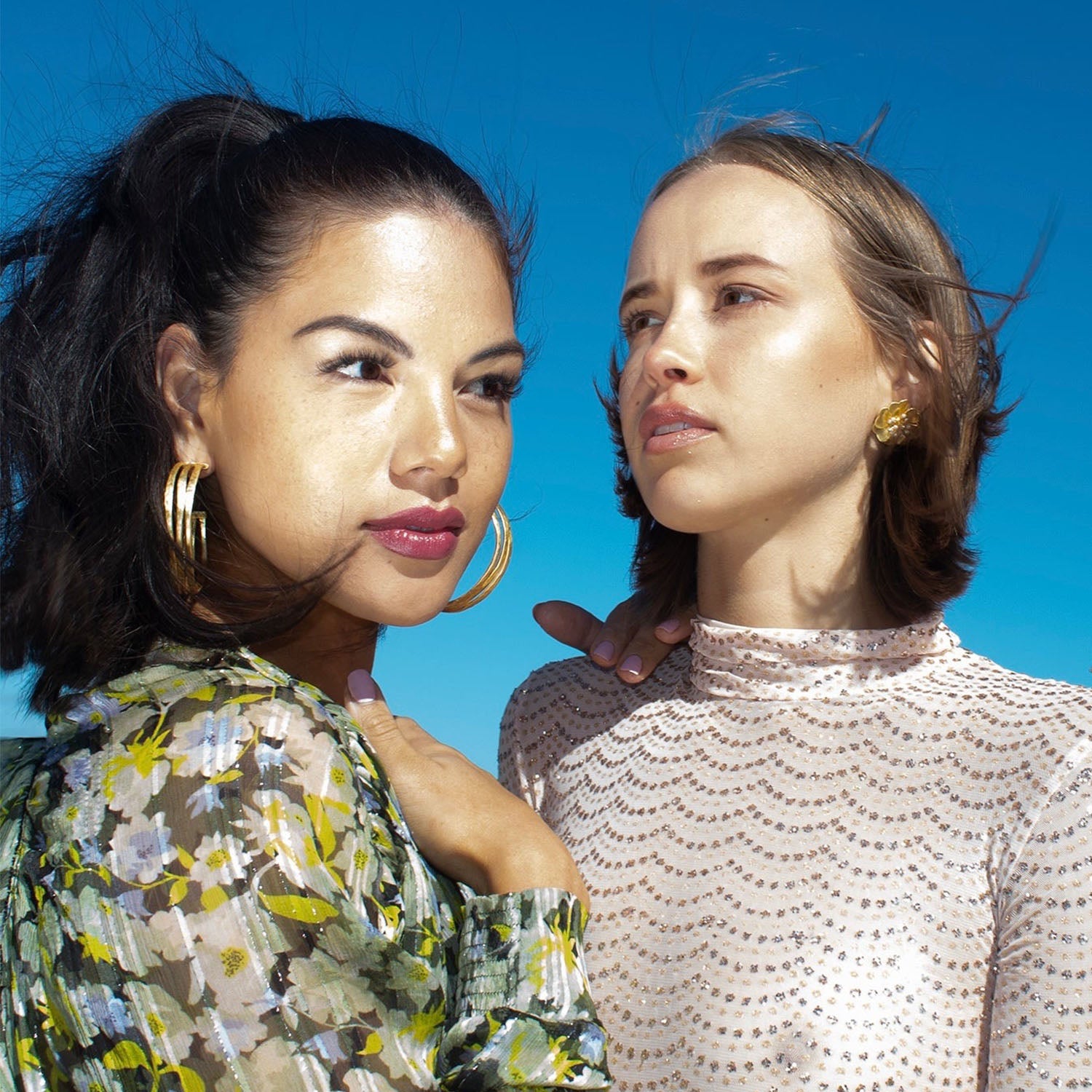 Three Generations Gold Hoop Earring