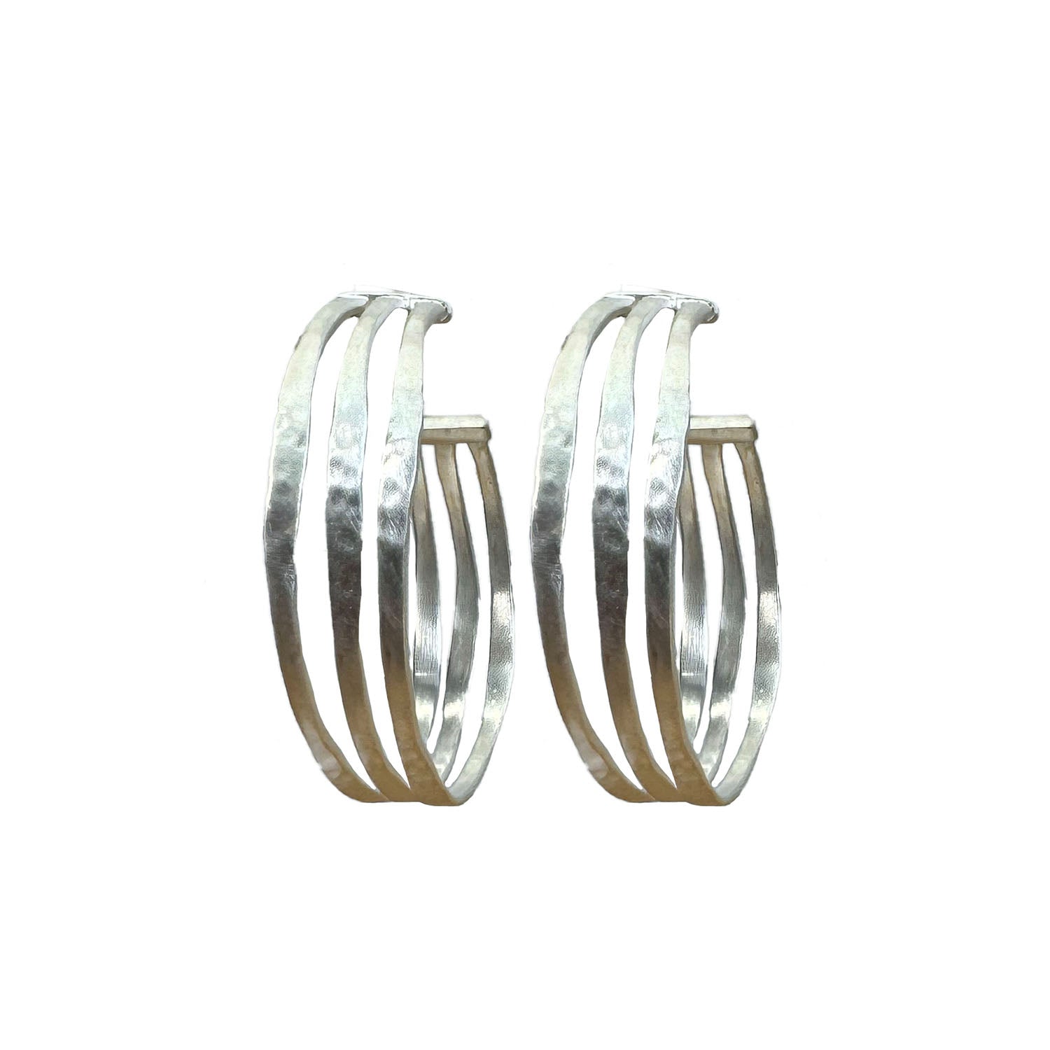 Three Generations Silver Hoop Earring