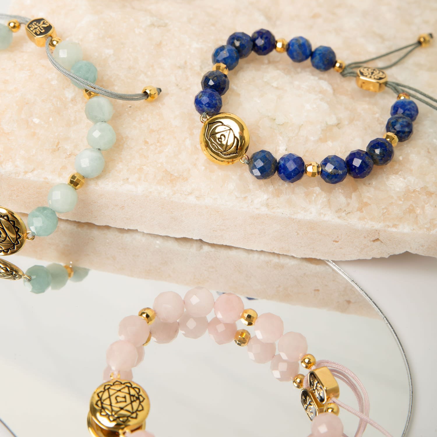 Throat Chakra Aquamarine Inner Peace And Tranquility Bracelet