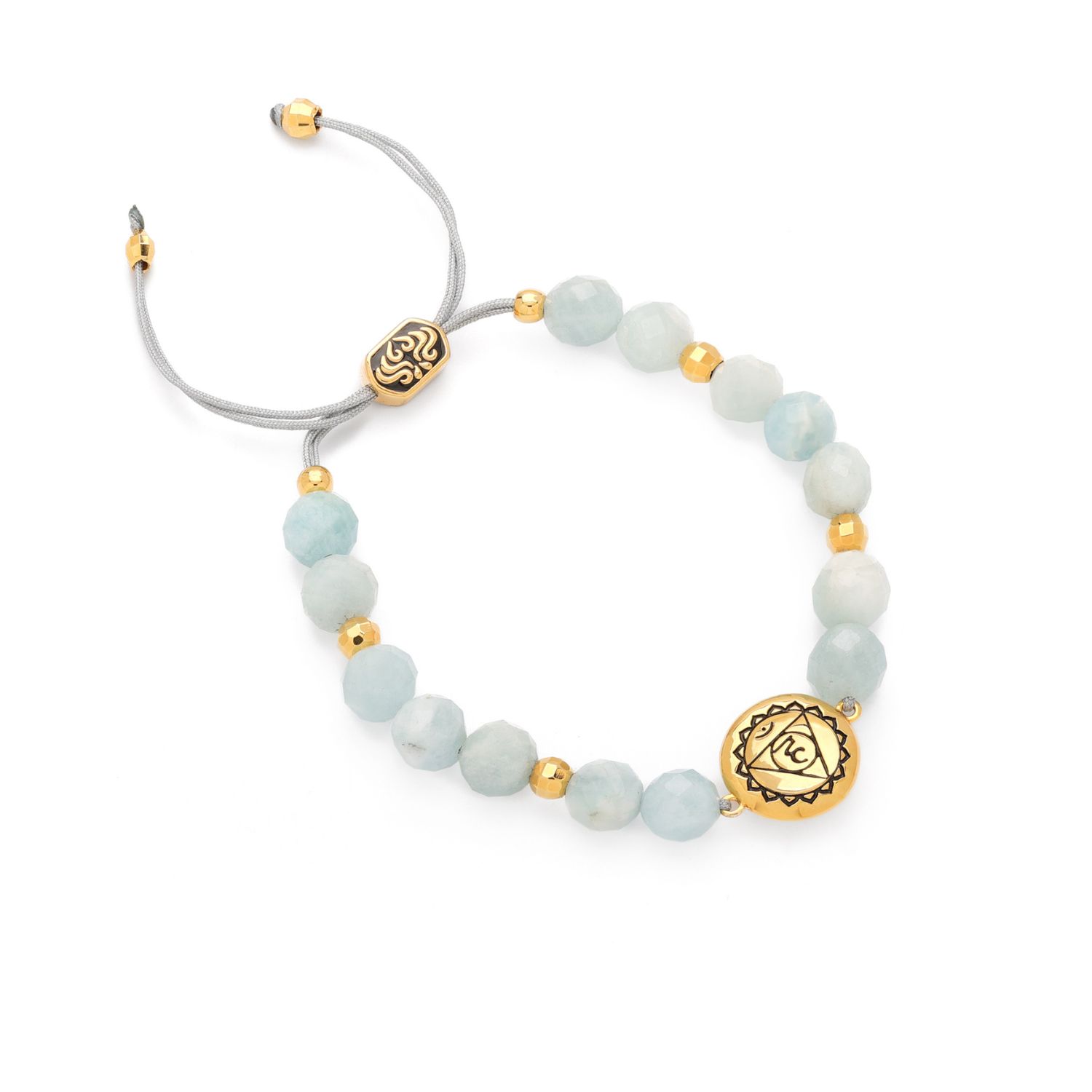 Throat Chakra Aquamarine Inner Peace And Tranquility Bracelet
