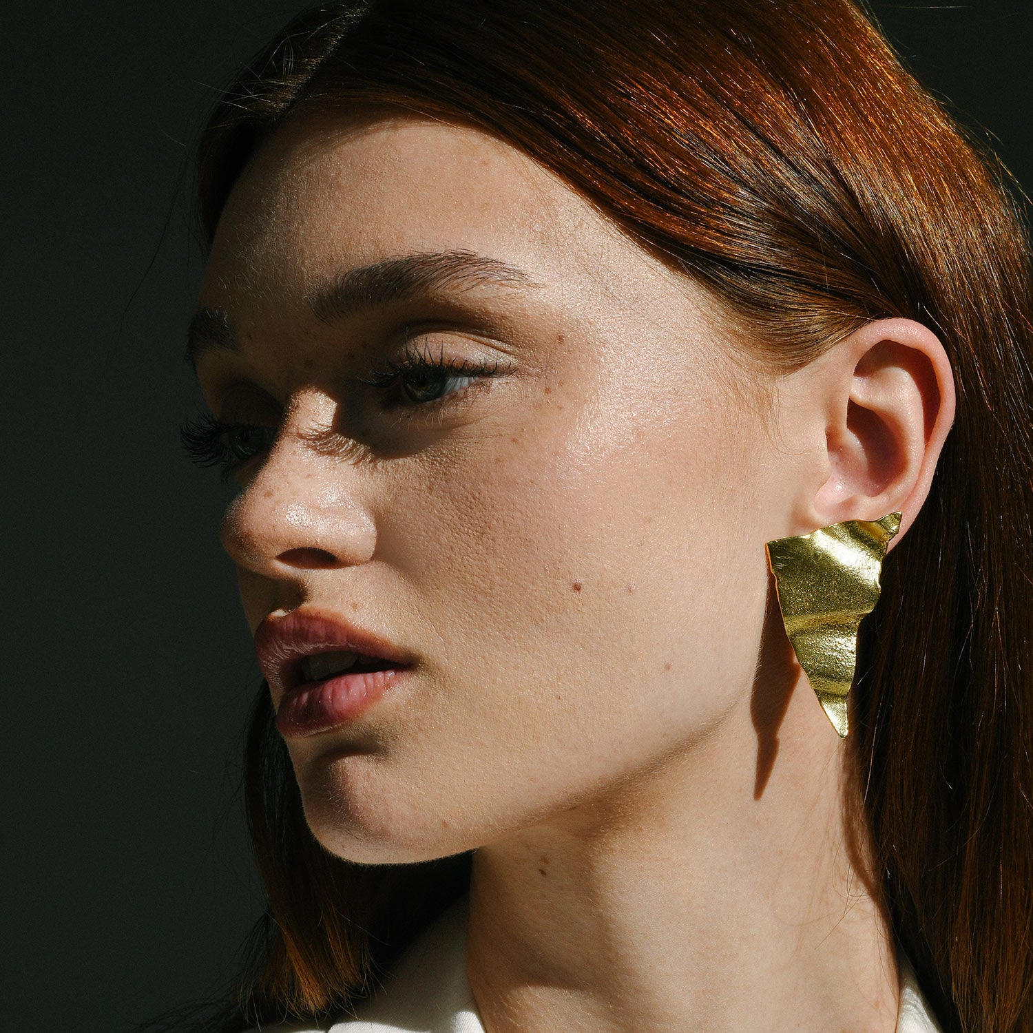Tiamat Earrings, Gold Vermeil