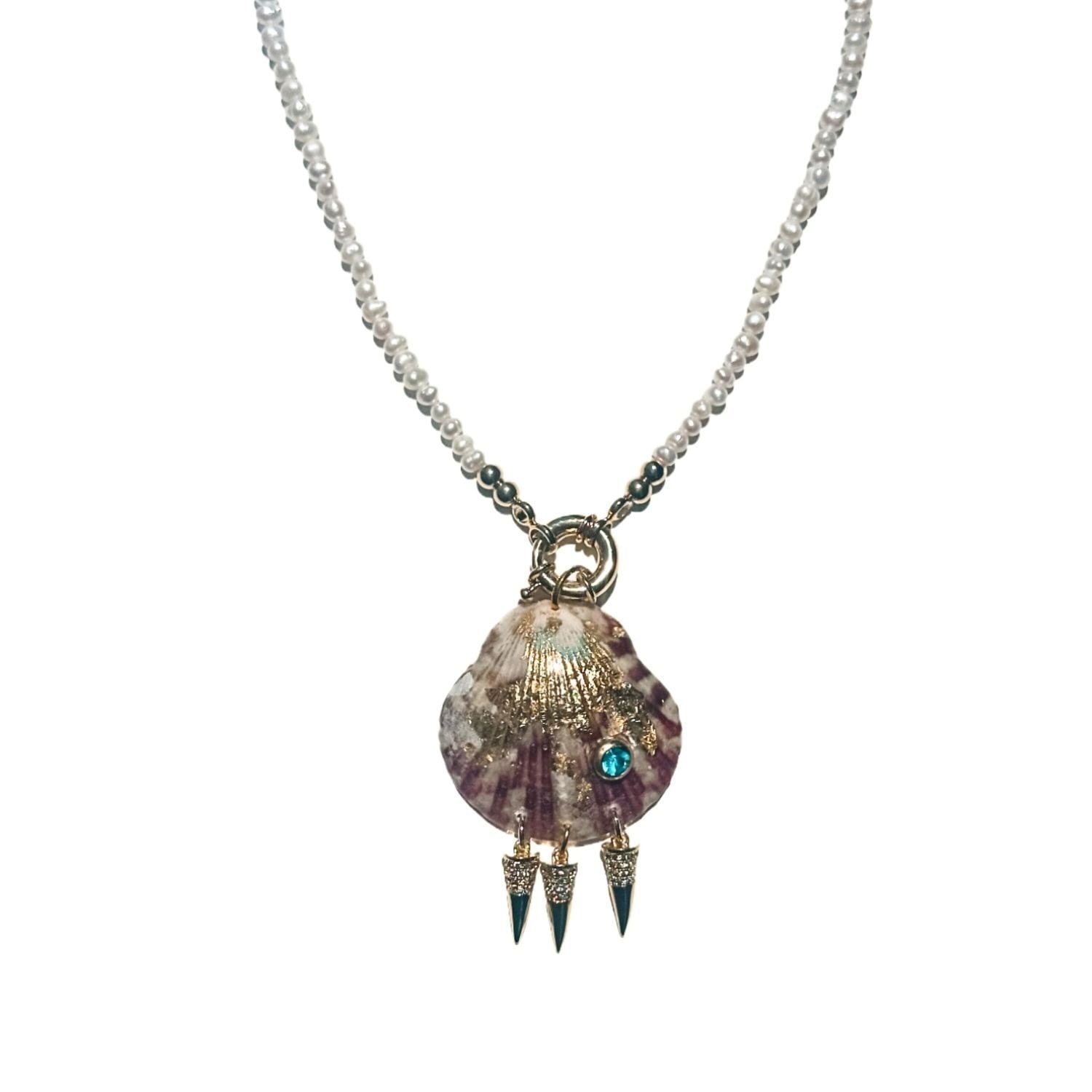 Tidal Shell And Pearl Necklace