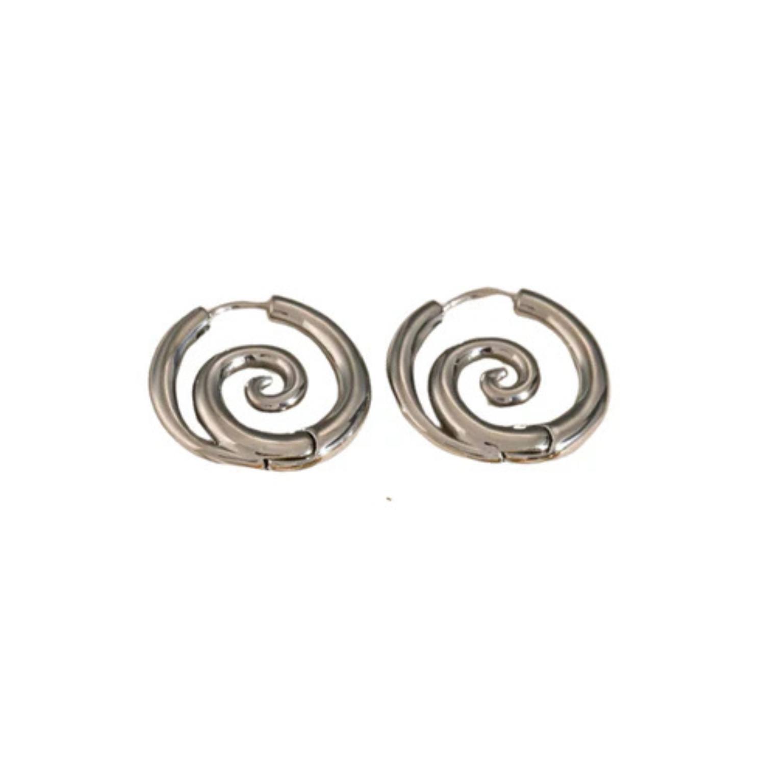 Tilly's Silver Swirl Earrings