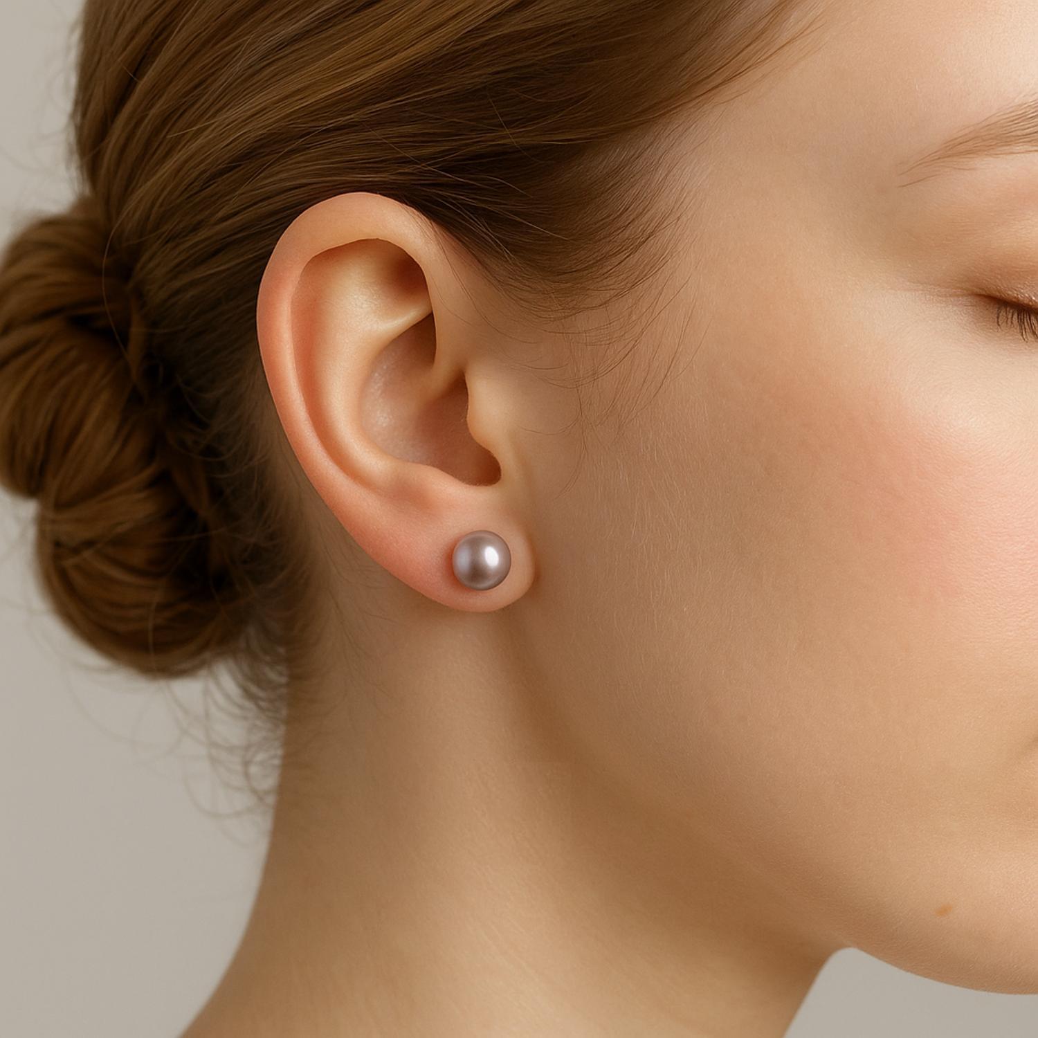 Timeless Pink Pearl Studs