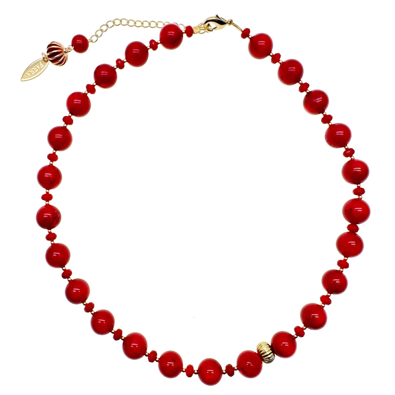 Timeless Red Bamboo Coral Choker