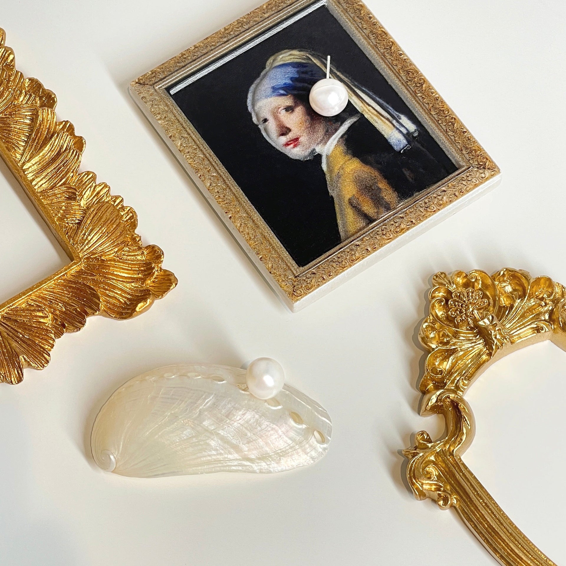 Timeless Silver Pearl Studs