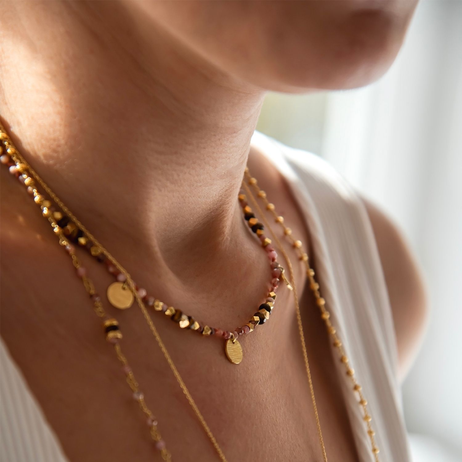 Tinsel - Natural Gem Necklace