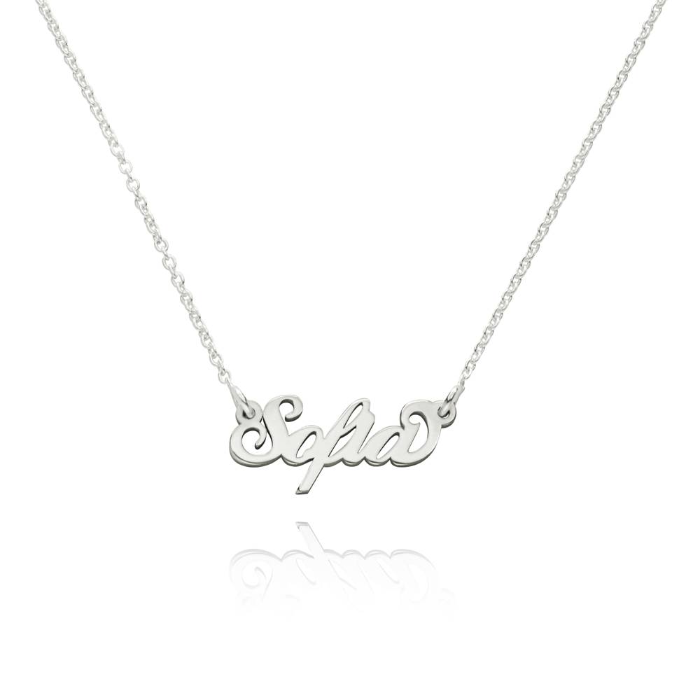 Silver Necklace - Carrie Name Necklace - Gifts for Kids - Name Necklace for Kids