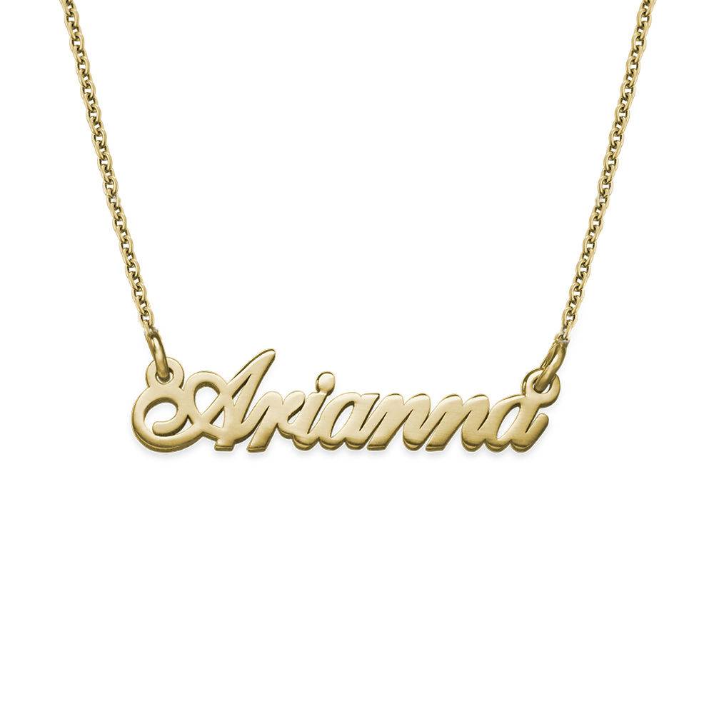 Tiny Classic Name Necklace in Extra Strength in 18k Gold Vermeil