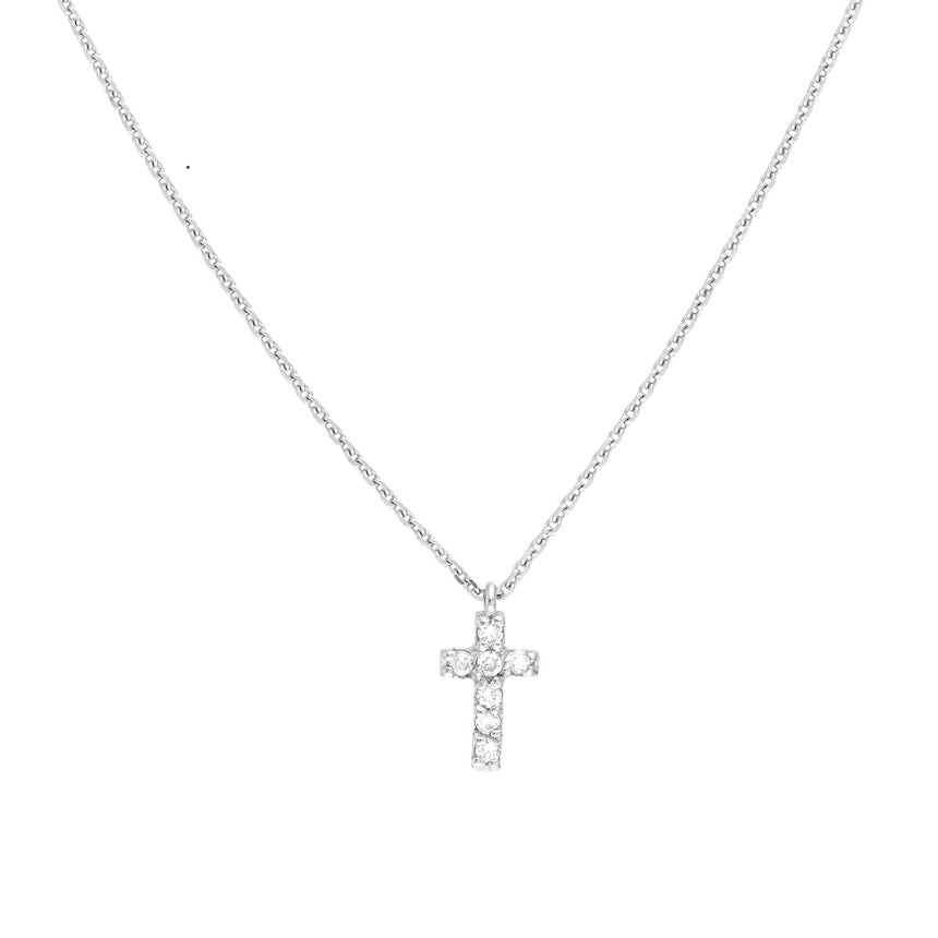 Small Cross With Diamonds