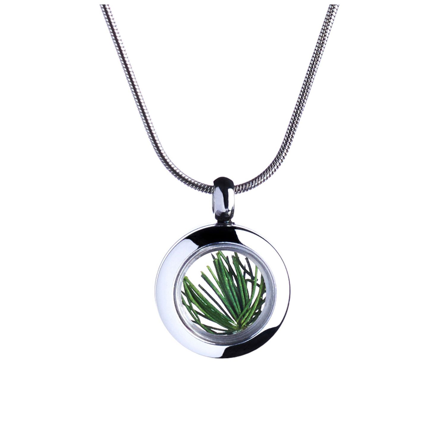 Tiny Necklace With Natural Pine Needles – Handmade Nature-Inspired Jewelry
